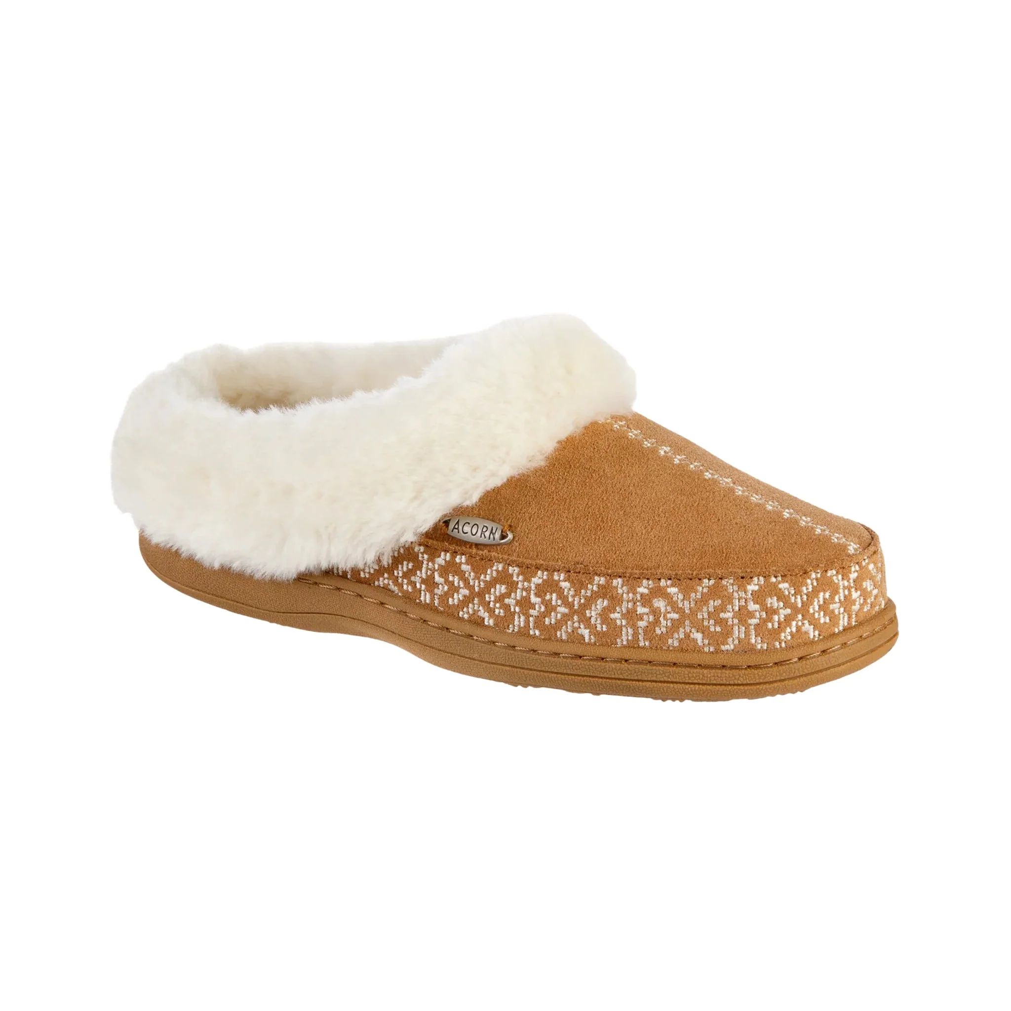 Acorn Women's Greta Embroidered Clog Slippers - Buckskin - Image 2