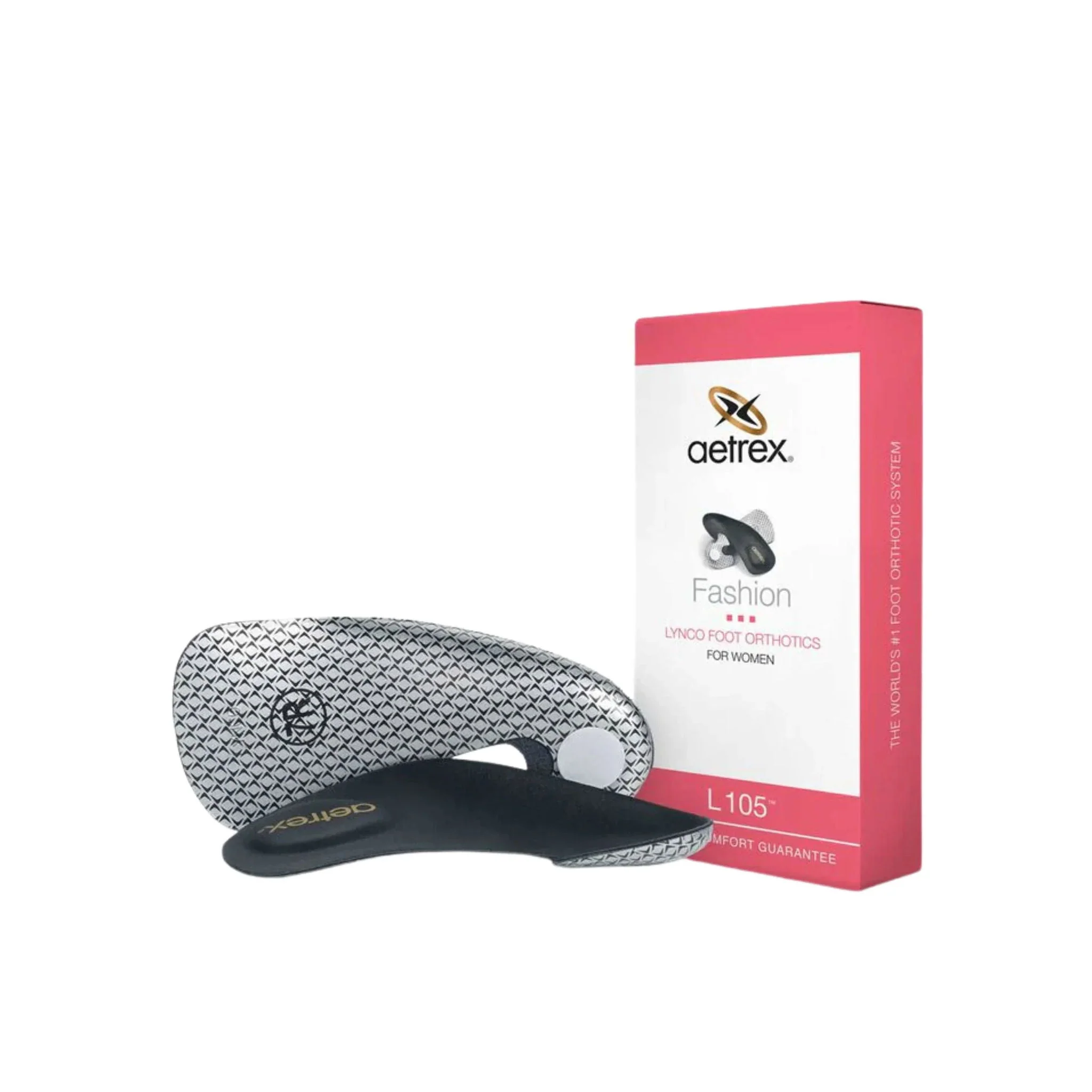 Aetrex Women's Fashion With Metatarsal Support Orthotics - Grey/Black - Image 6