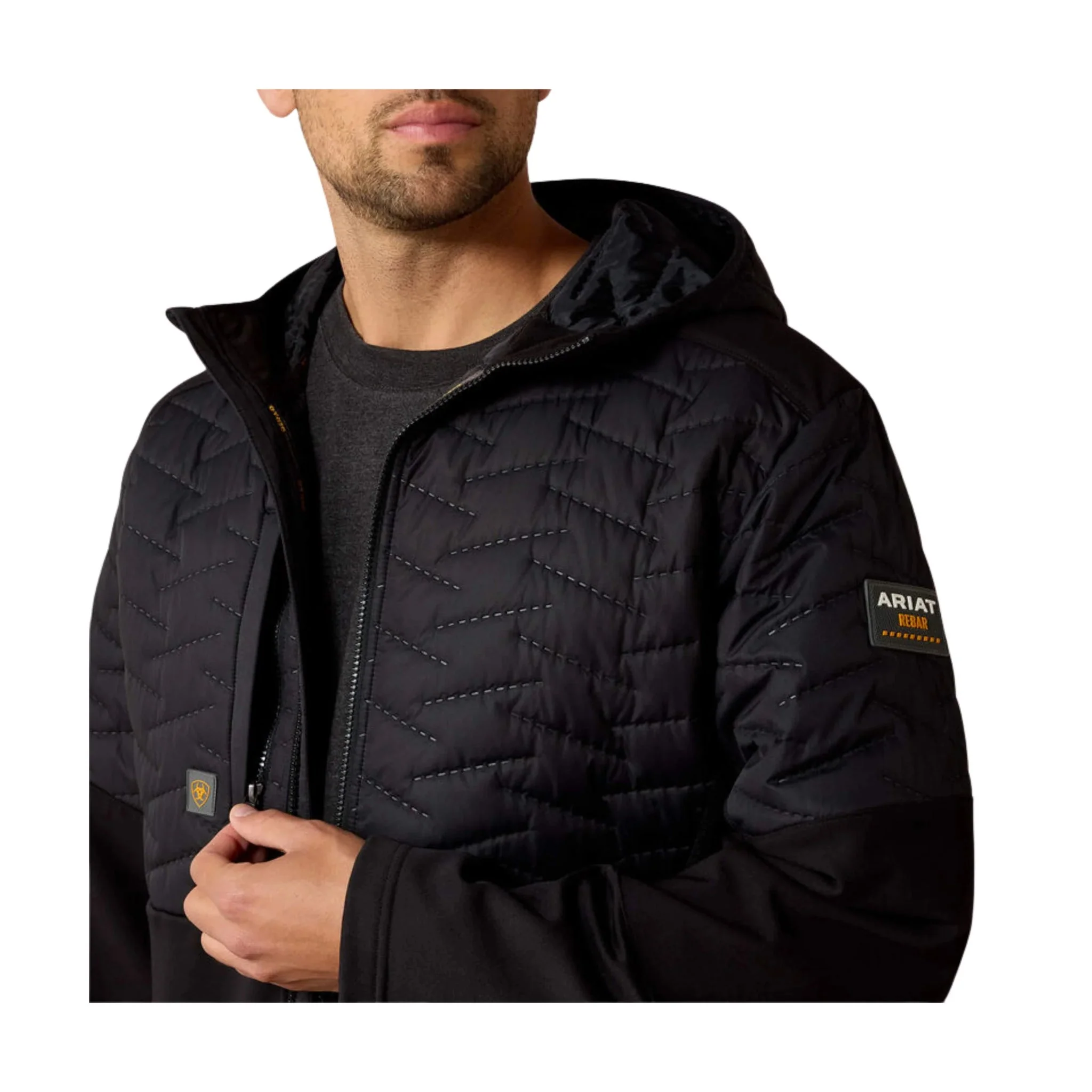 Ariat Men's Rebar Cloud 9 Insulated Jacket - Black - Image 3