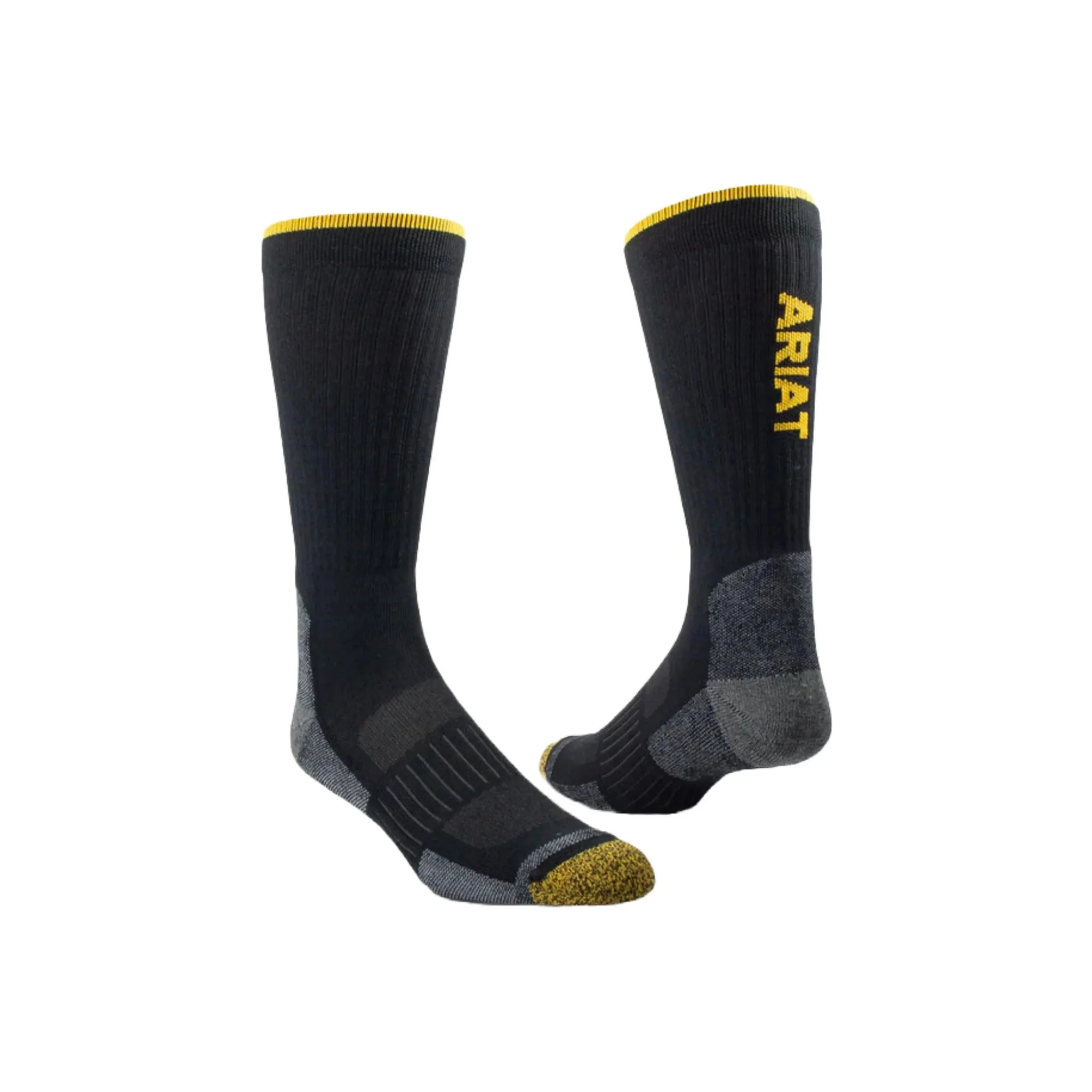 Ariat Tek High Performance Crew 2 Pack Socks - Black