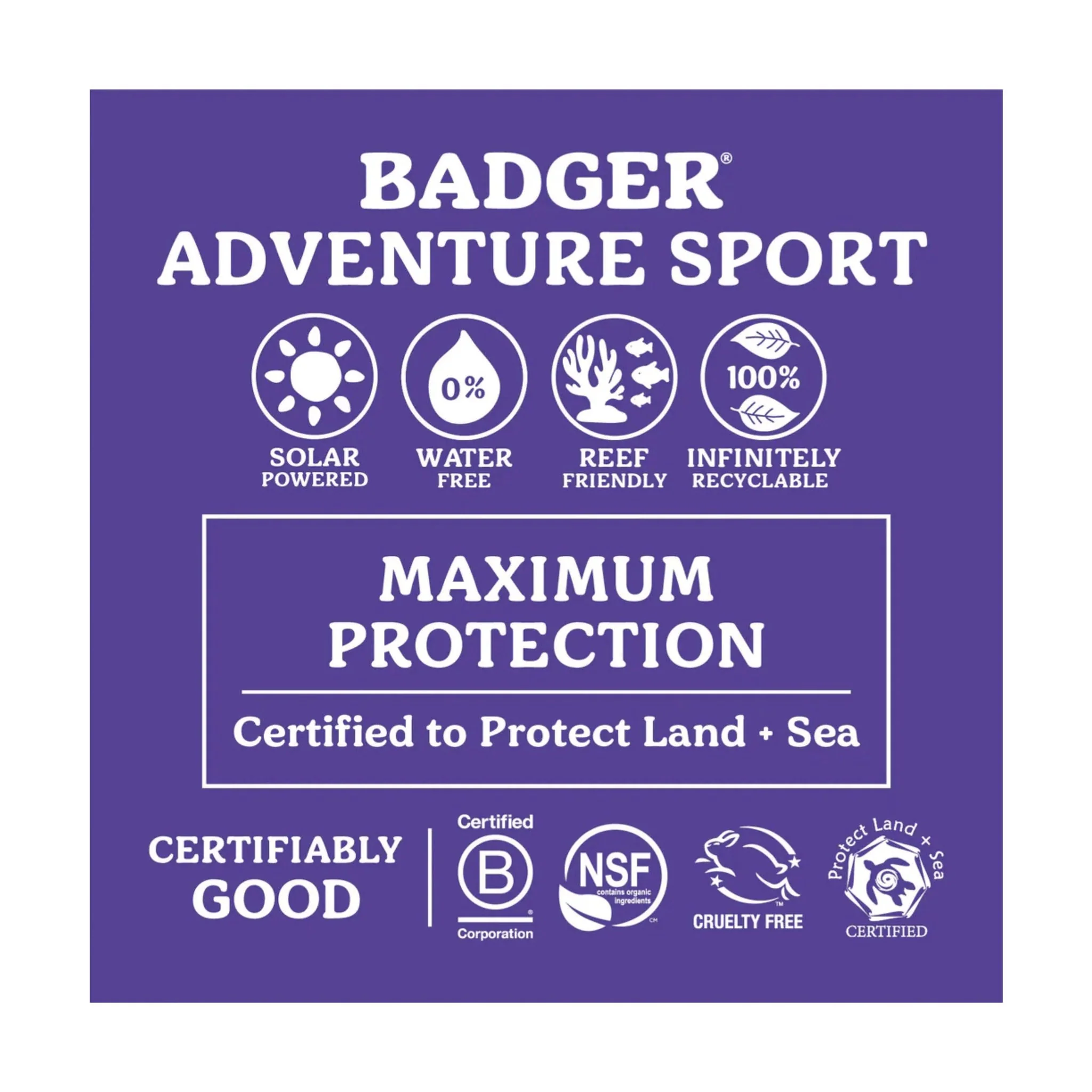 Badger Adventure Sunscreen 2.9oz Cream SPF 50 - Image 3