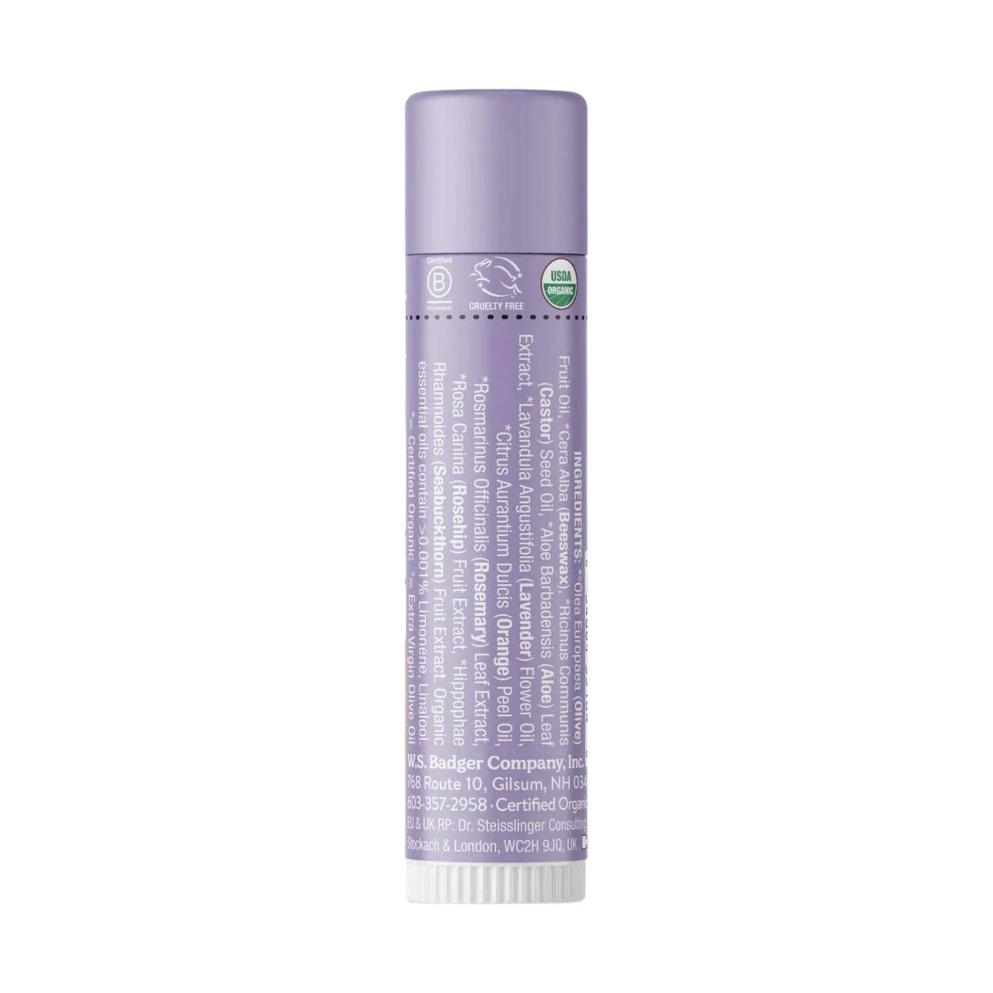 Badger Classic Organic Lip Balm - Lavender Orange - Image 2