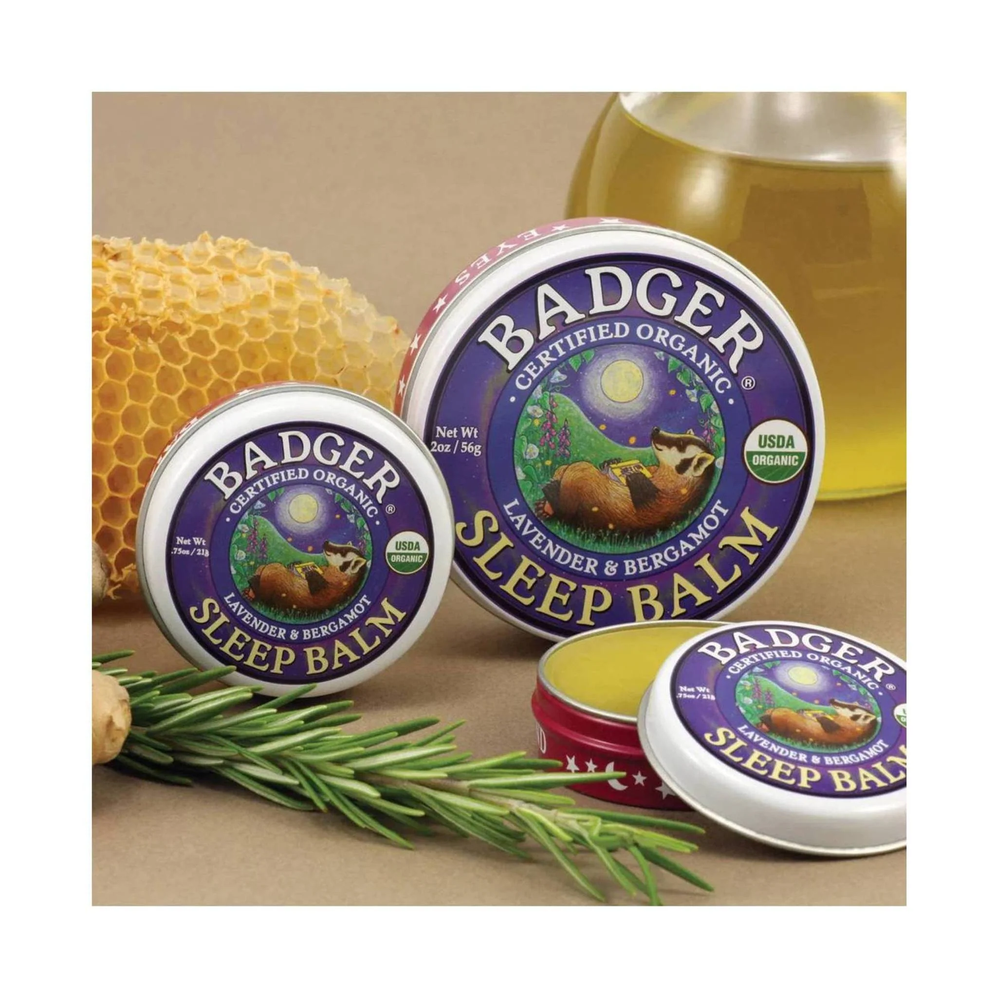 Badger Sleep Balm 2oz Tin - Image 3