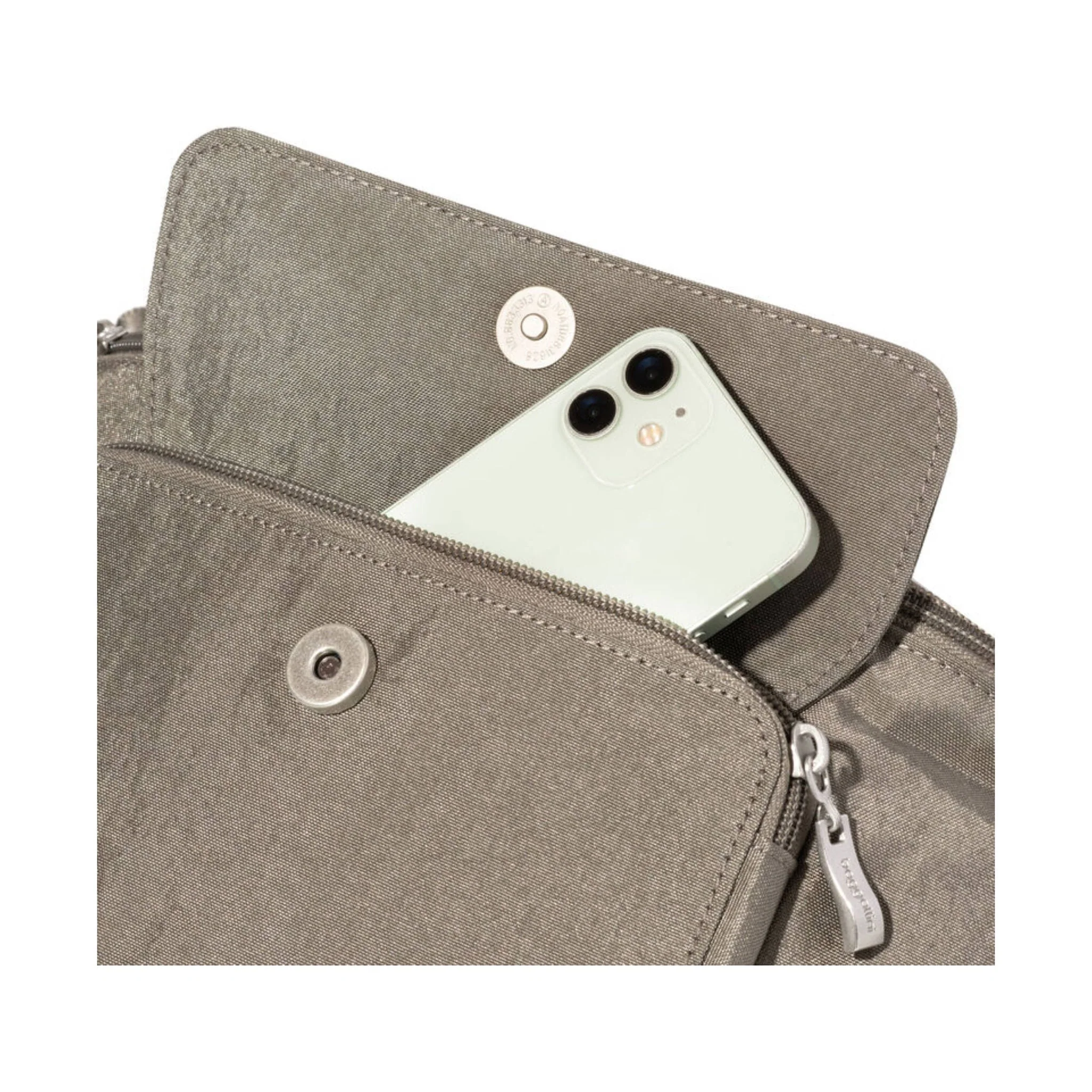 Baggallini Modern Everywhere Waist Pack Sling - Sterling Shimmer - Image 3