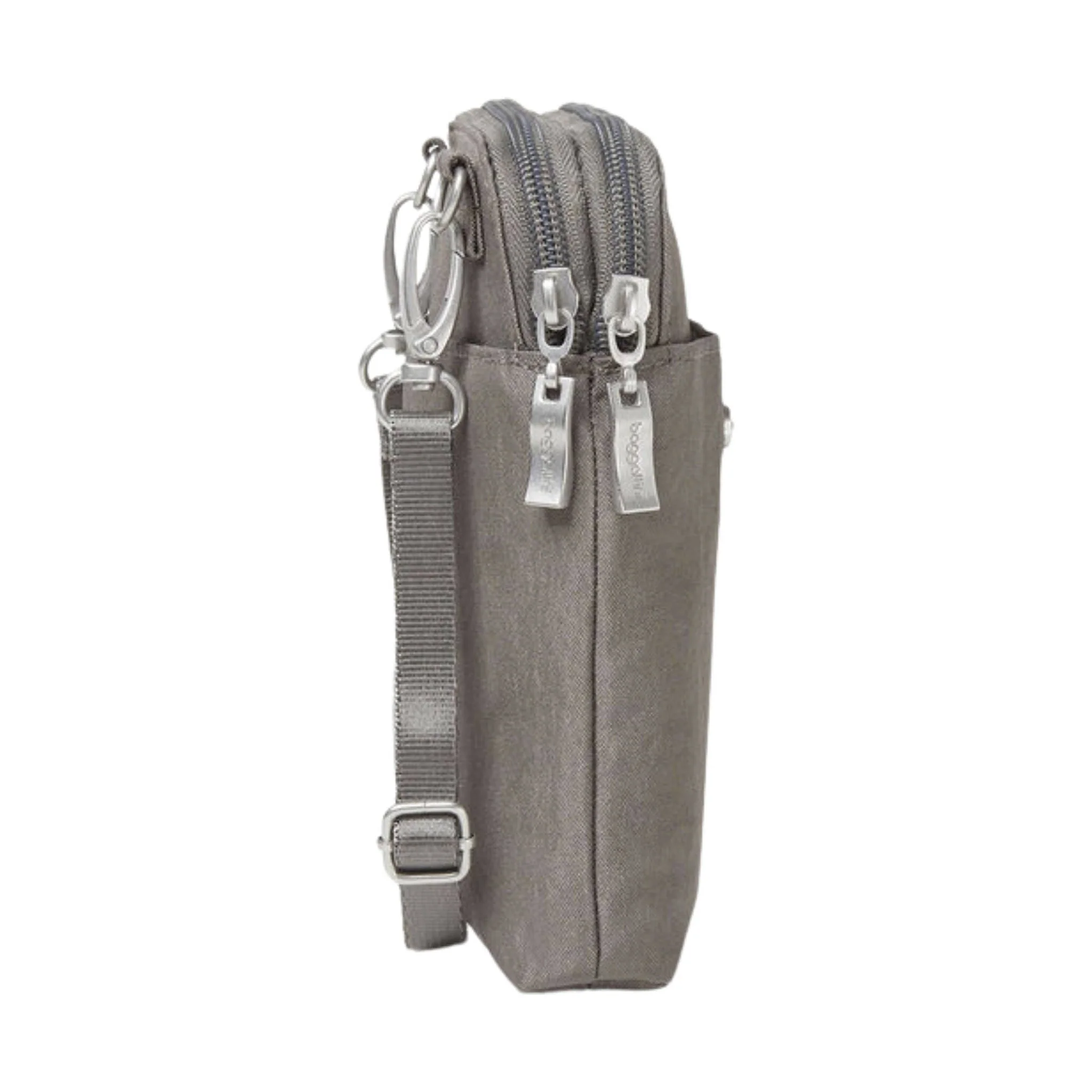 Baggallini Take Two RFID Bryant Crossbody - Sterling Shimmer - Image 3