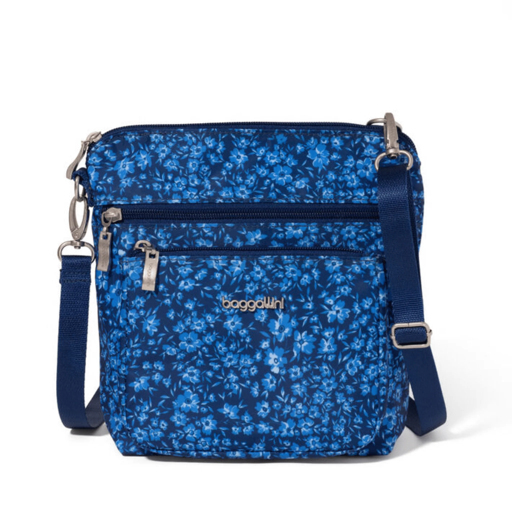 Baggallini Women's Modern Pocket CrossBody - Navy Petal