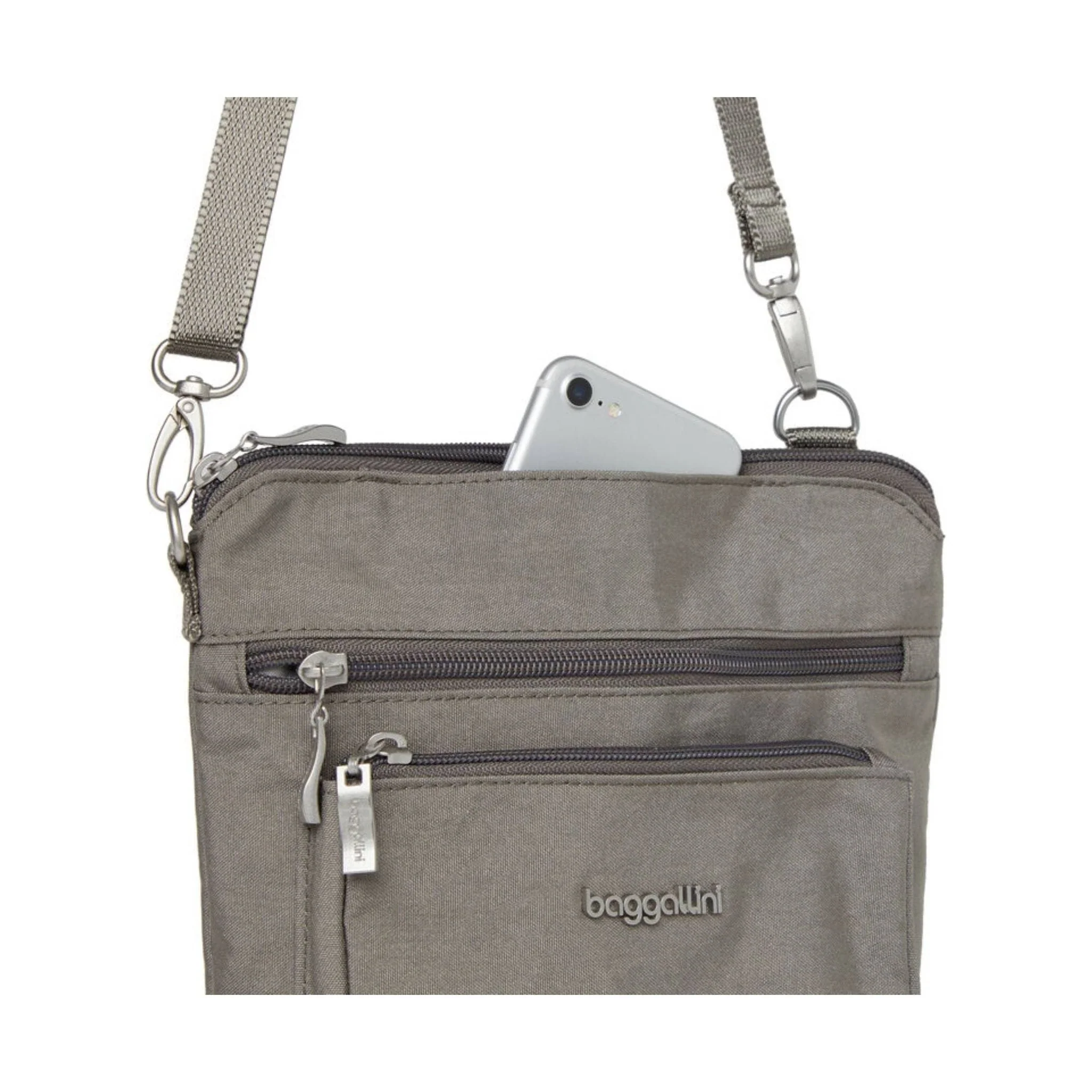 Baggallini Women's Modern Pocket CrossBody - Sterling Shimmer - Image 5