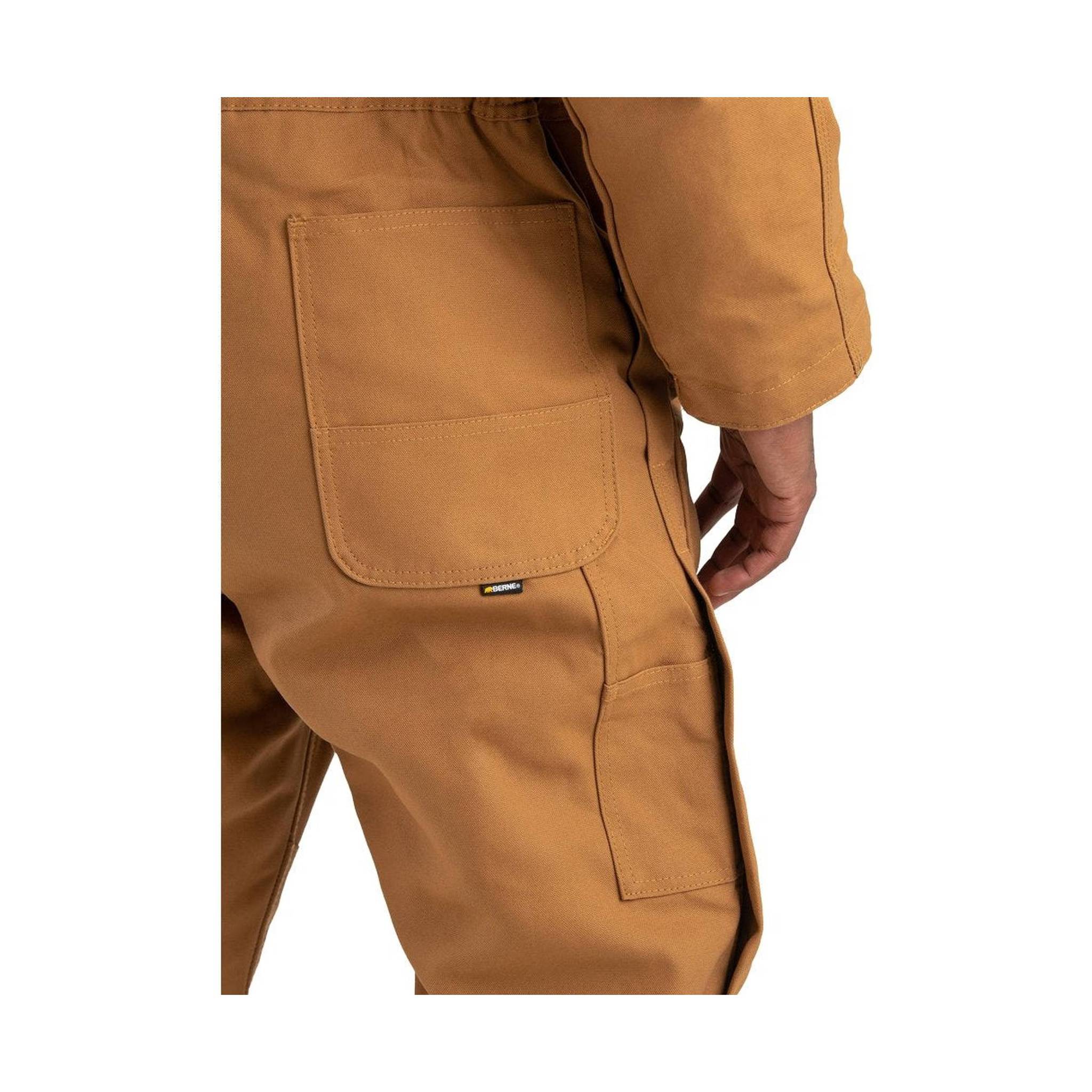Berne Men's Heritage Duck Insulated Coverall - Brown - Image 3