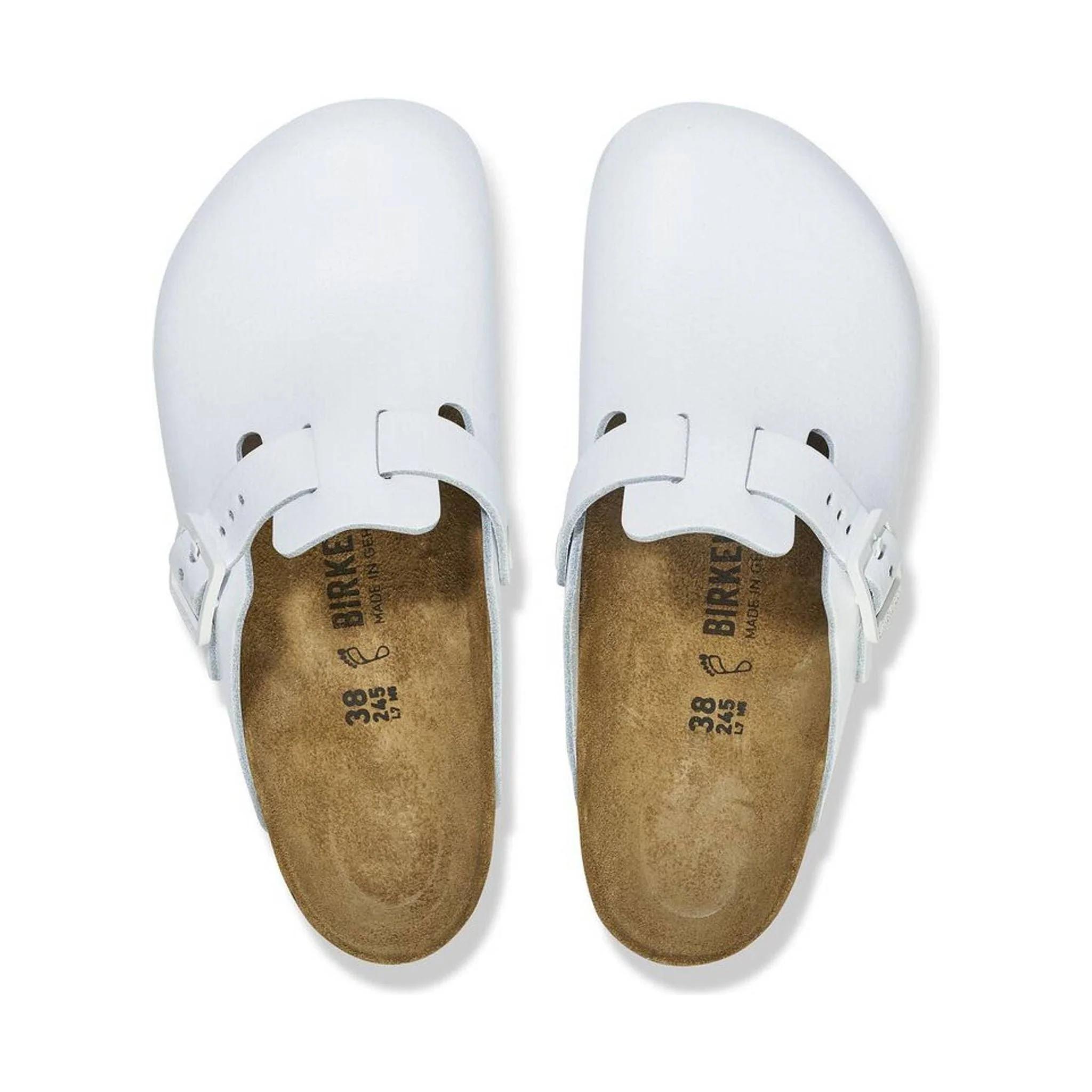 Birkenstock Boston Pro - White Leather - Image 4