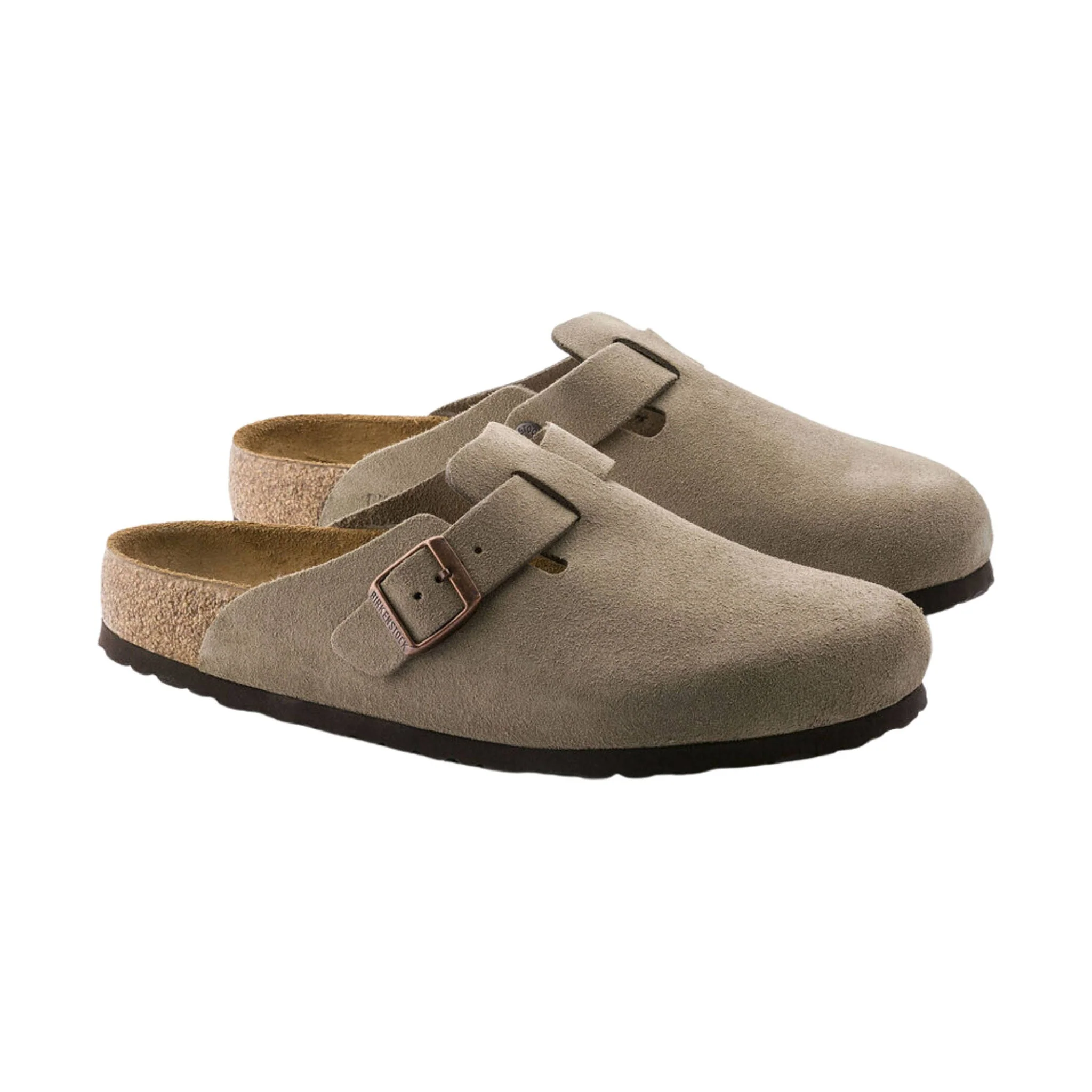 Birkenstock Boston Soft Footbed - Suede Taupe - Image 3