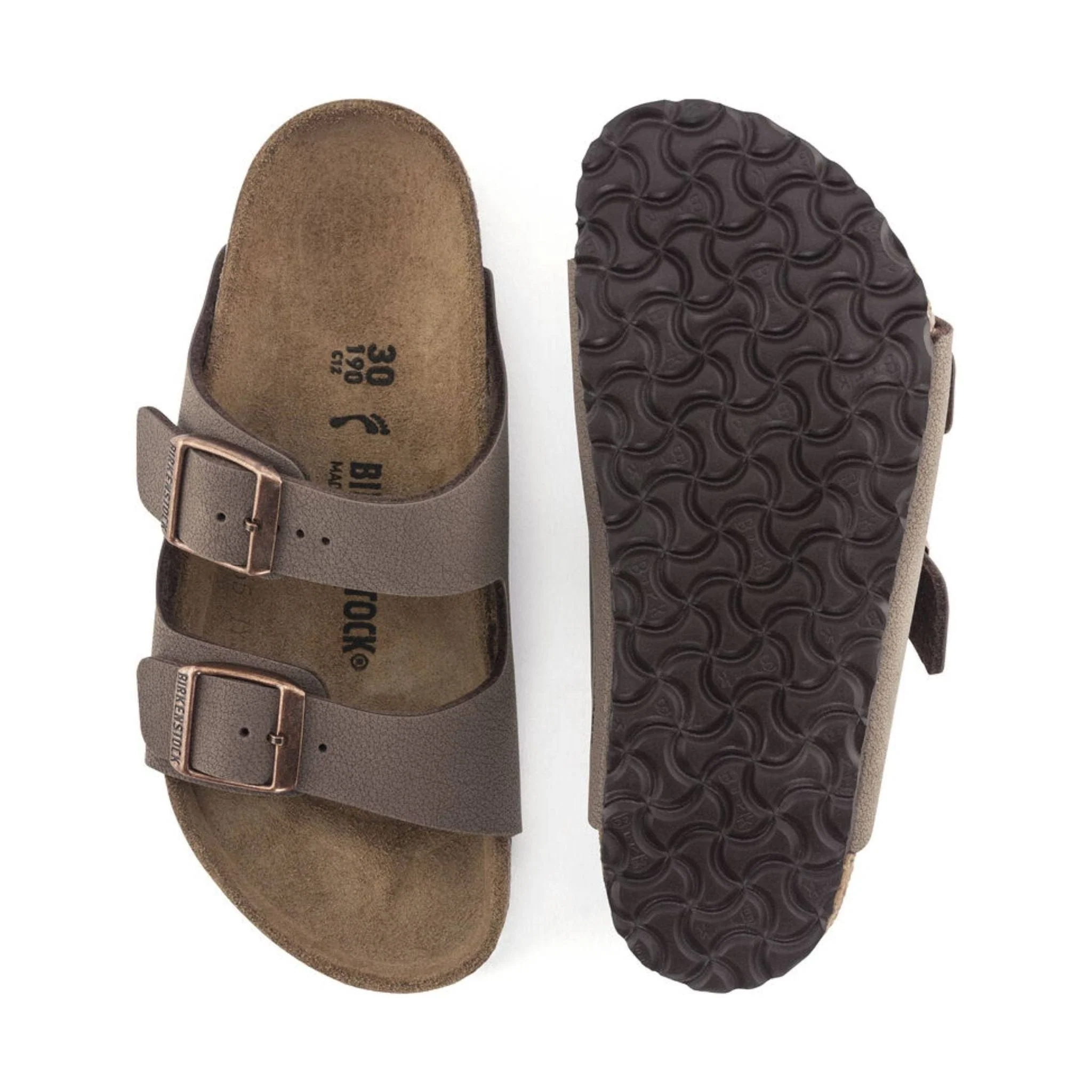 Birkenstock Kids' Arizona Birkibuc Sandal - Mocha - Image 3