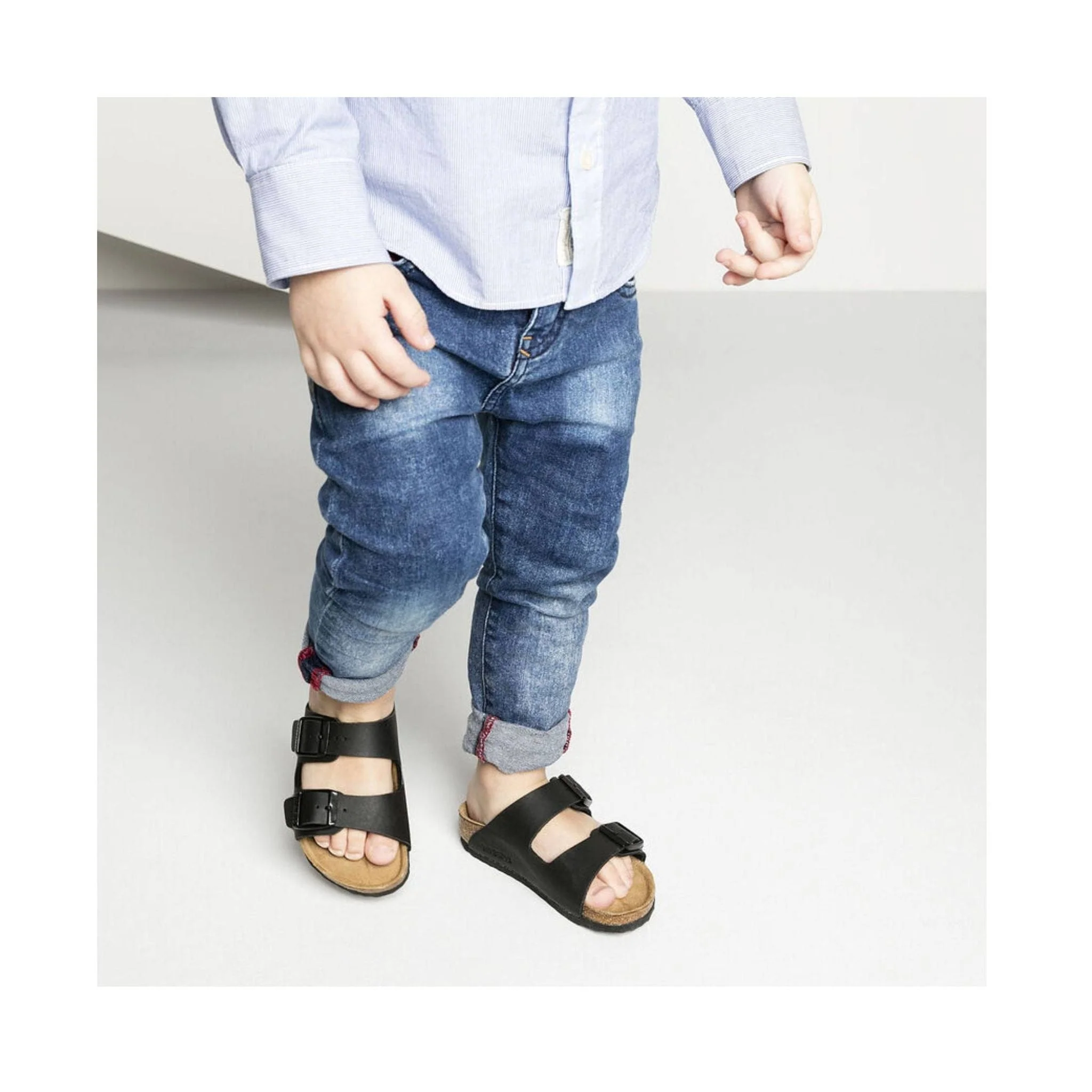Birkenstock Kids' Arizona Sandal - Black - Image 4