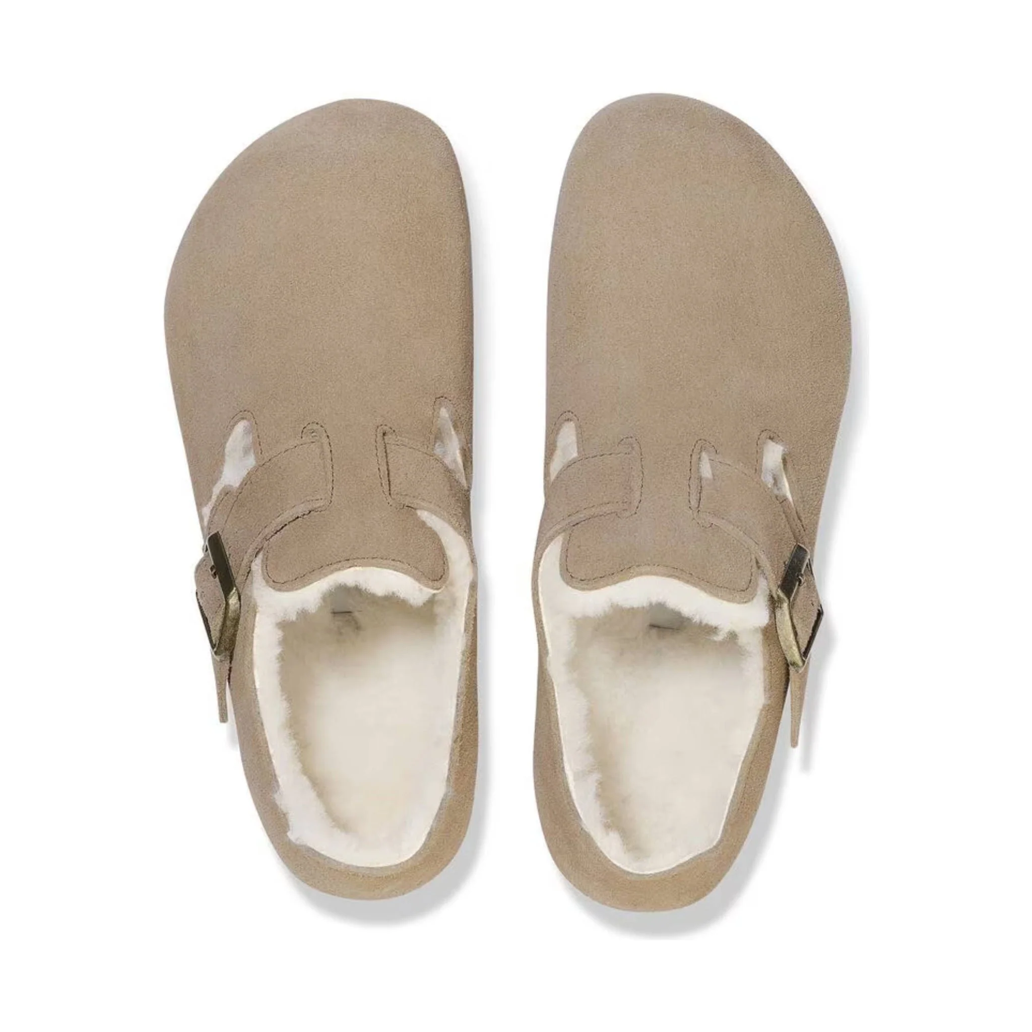 Birkenstock London Shearling Suede Leather - Taupe - Image 2