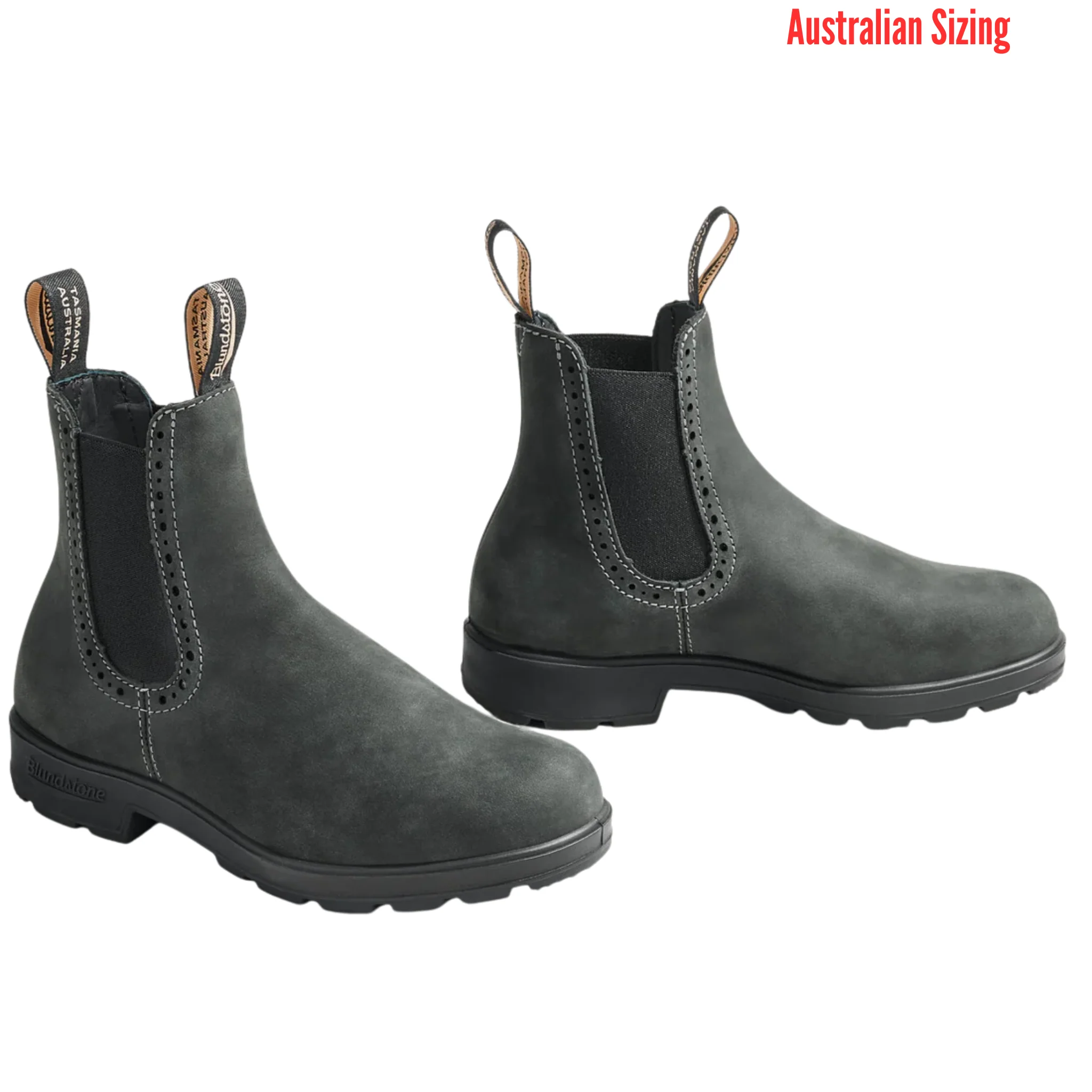 Blundstone Original Pull On High Top Boots - Rustic Black - Image 4