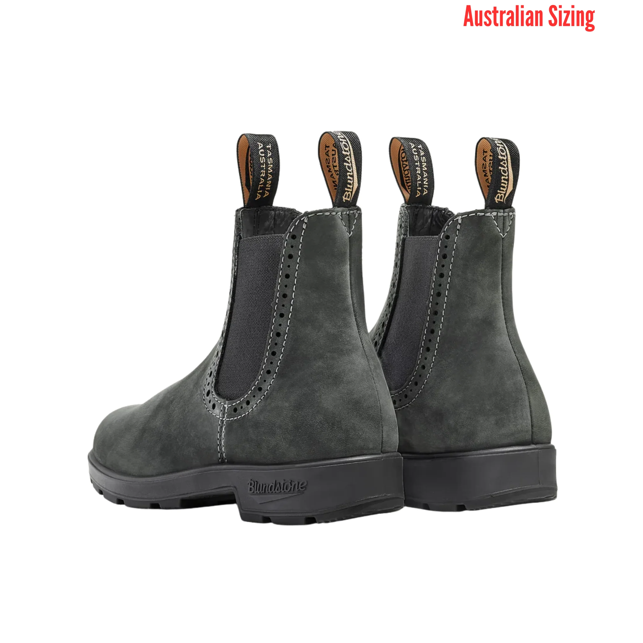 Blundstone Original Pull On High Top Boots - Rustic Black - Image 5