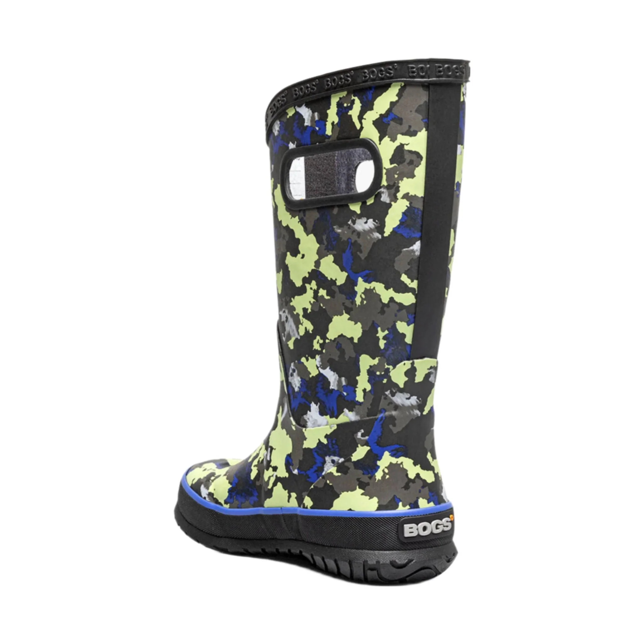 Bogs Kids' Camo Texture Rain Boots - Black Multi - Image 2