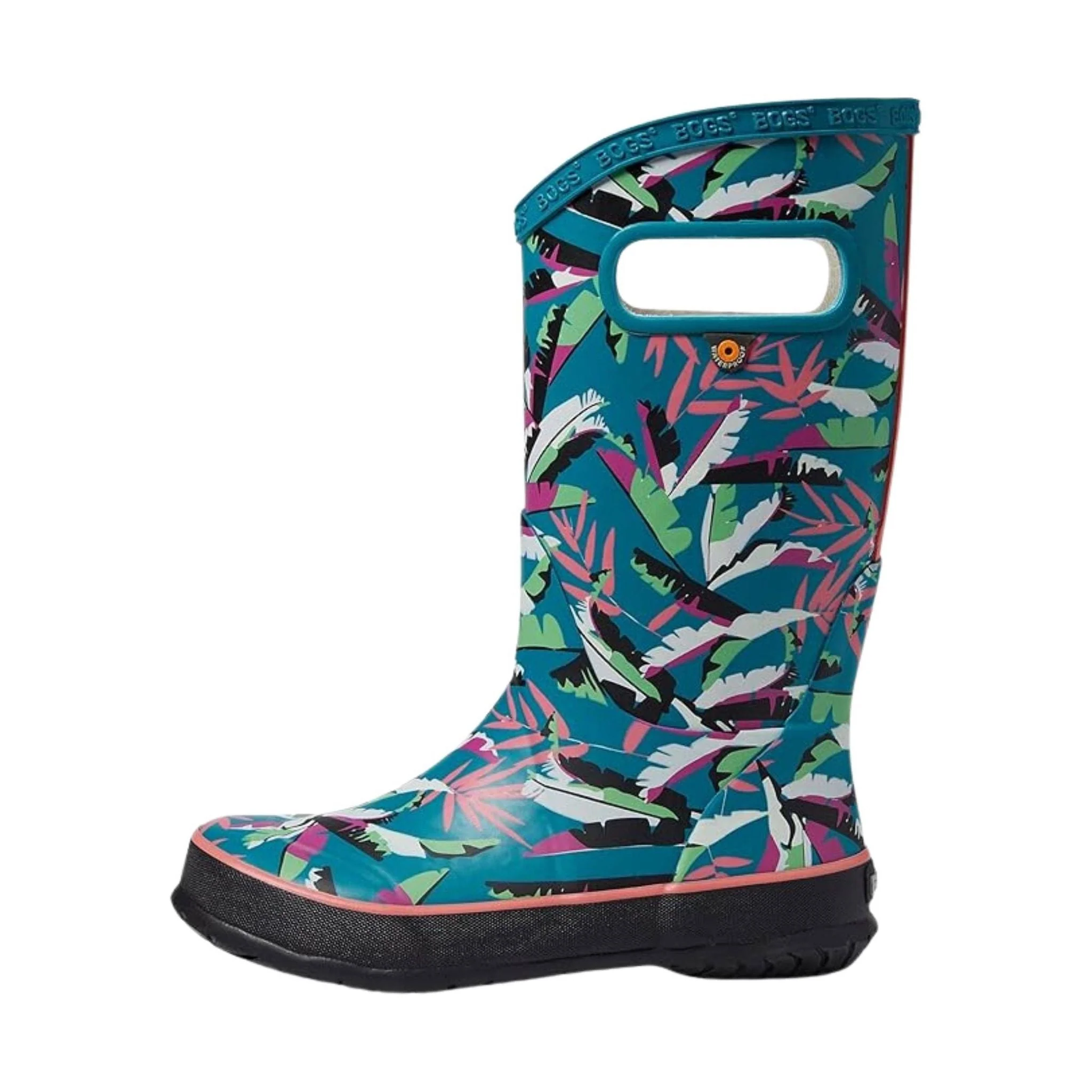 Bogs Kids' Palm Duo Rain Boots - Dark Turquoise - Image 2