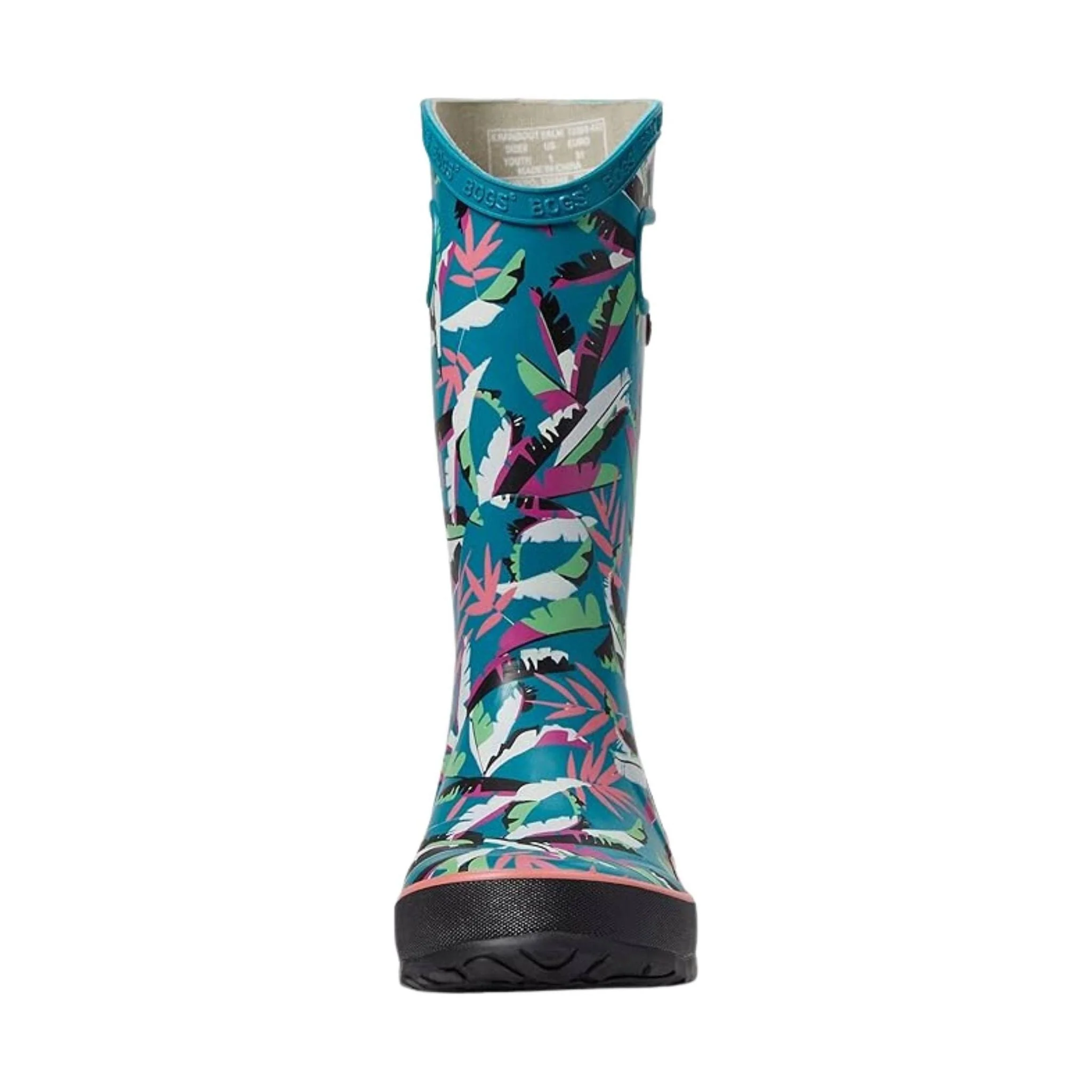 Bogs Kids' Palm Duo Rain Boots - Dark Turquoise - Image 3