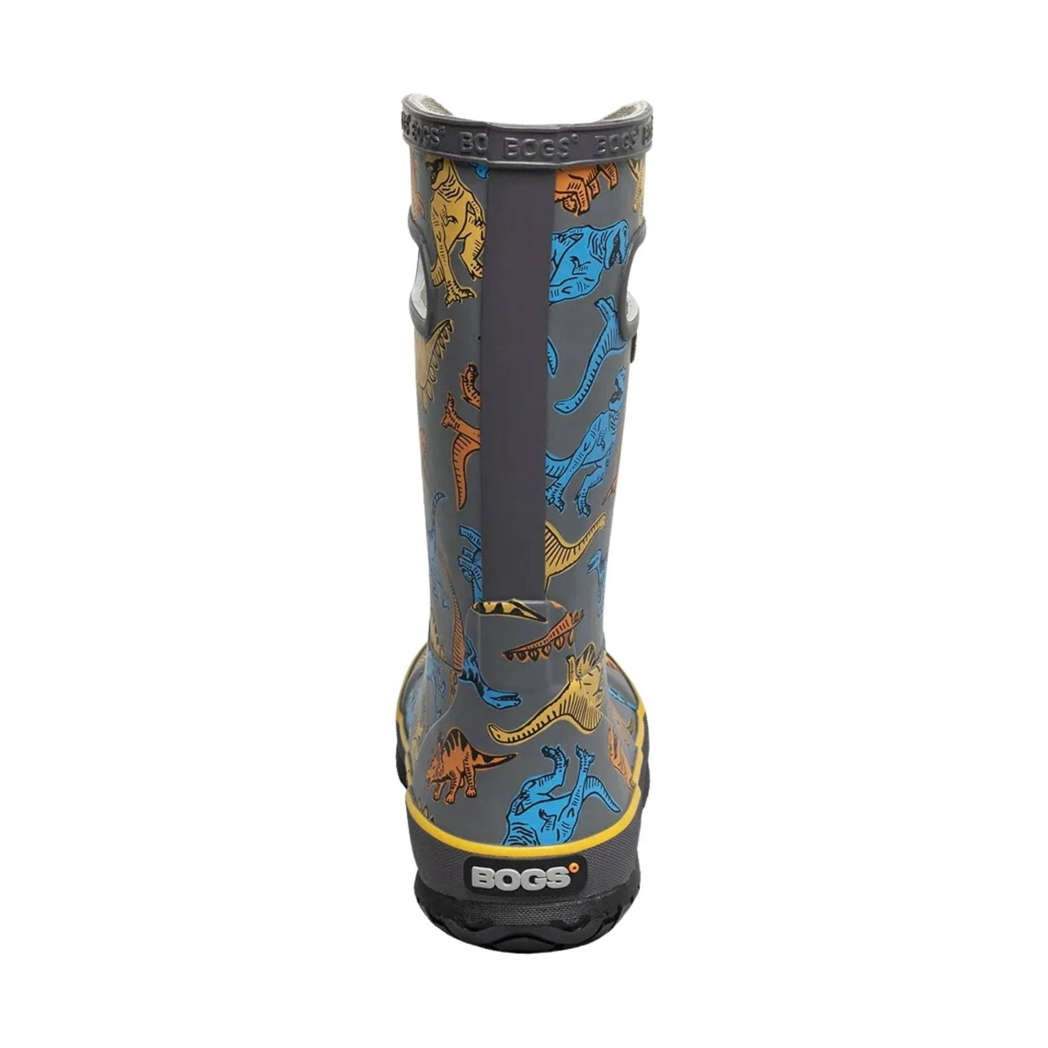 Bogs Kids' Super Dino Rain Boots - Grey Multi - Image 3