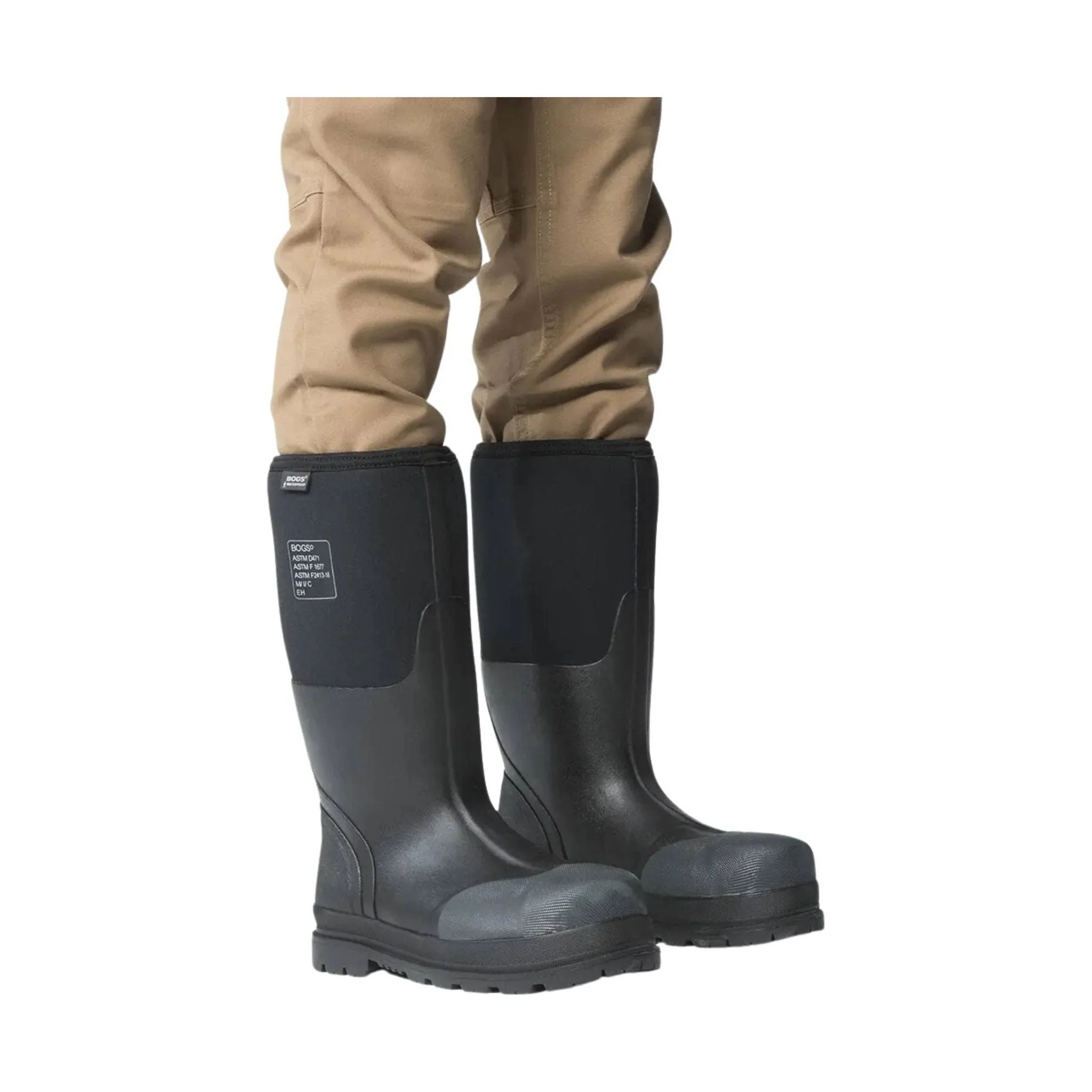 Bogs Men's Forge Steel Toe Work Rain Boot - Black - Image 4