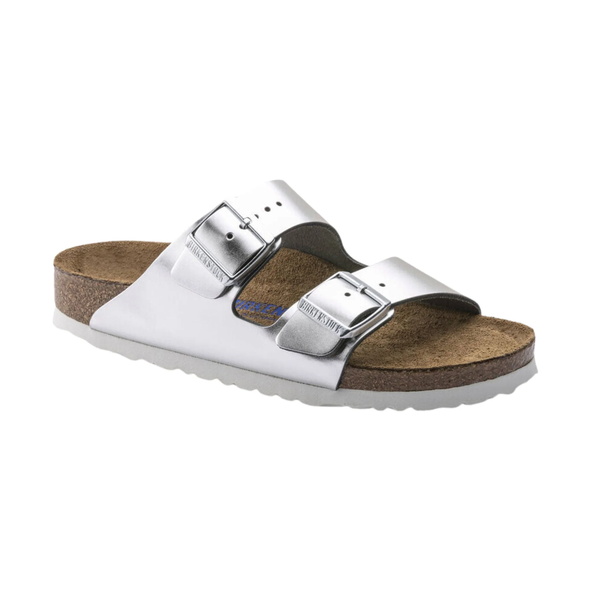 Brikenstock Arizona Soft Footbed Sandal - Metallic Silver - Image 2