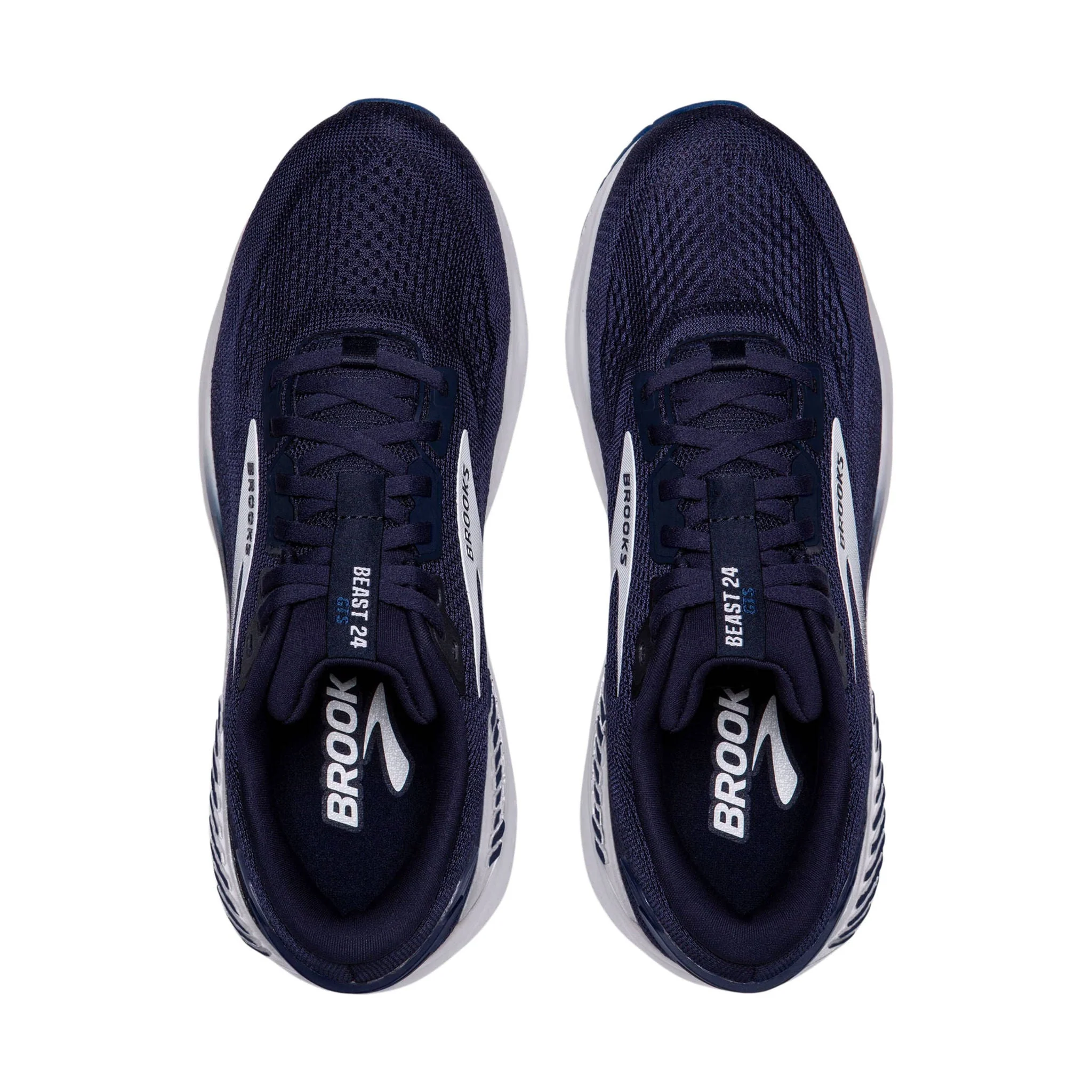 Brooks Men's Beast GTS 24 Road Running Shoes - Peacoat/True Navy/White - Image 2