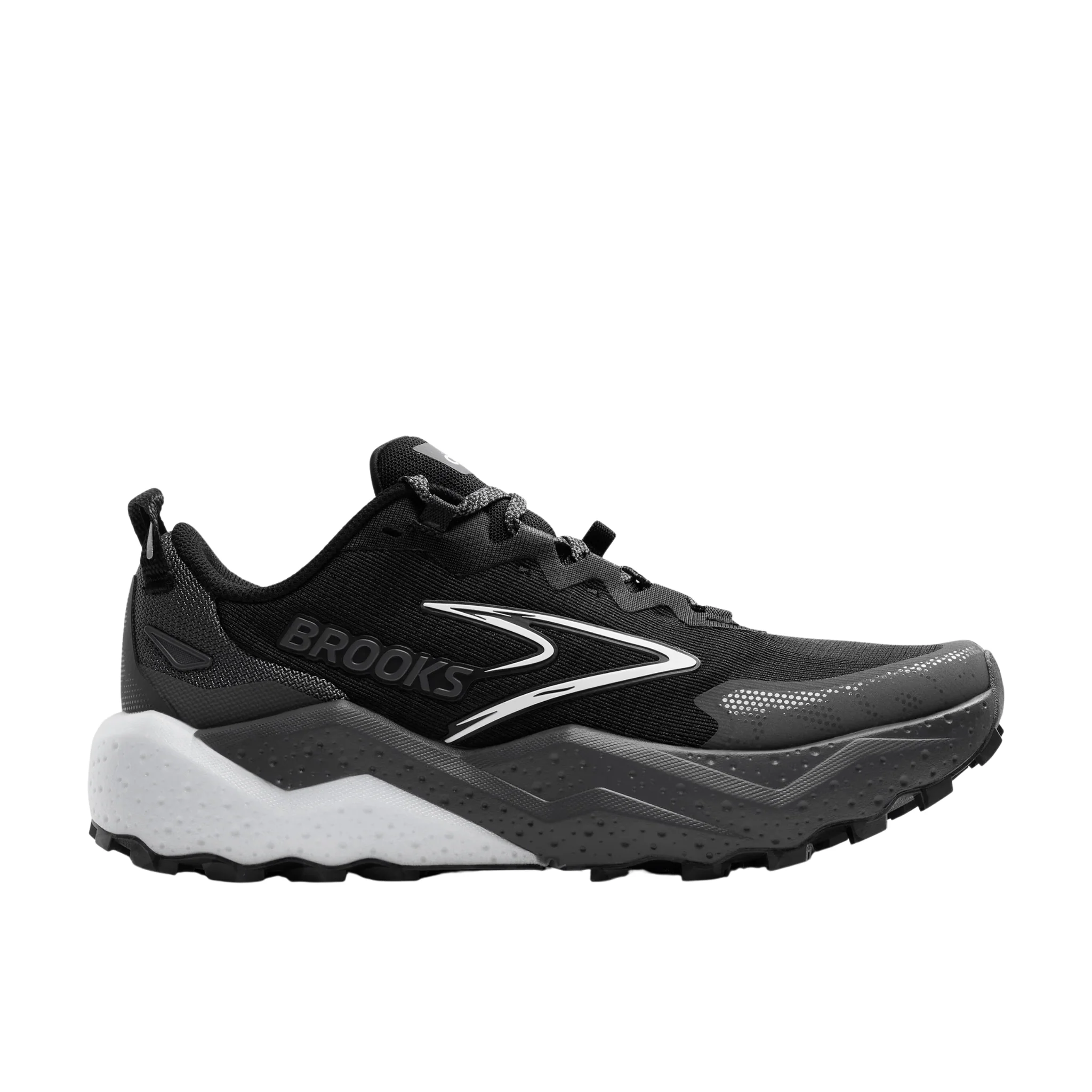 Brooks Men's Caldera 8 Trail Running Shoes - Black/Blackened Pearl/White