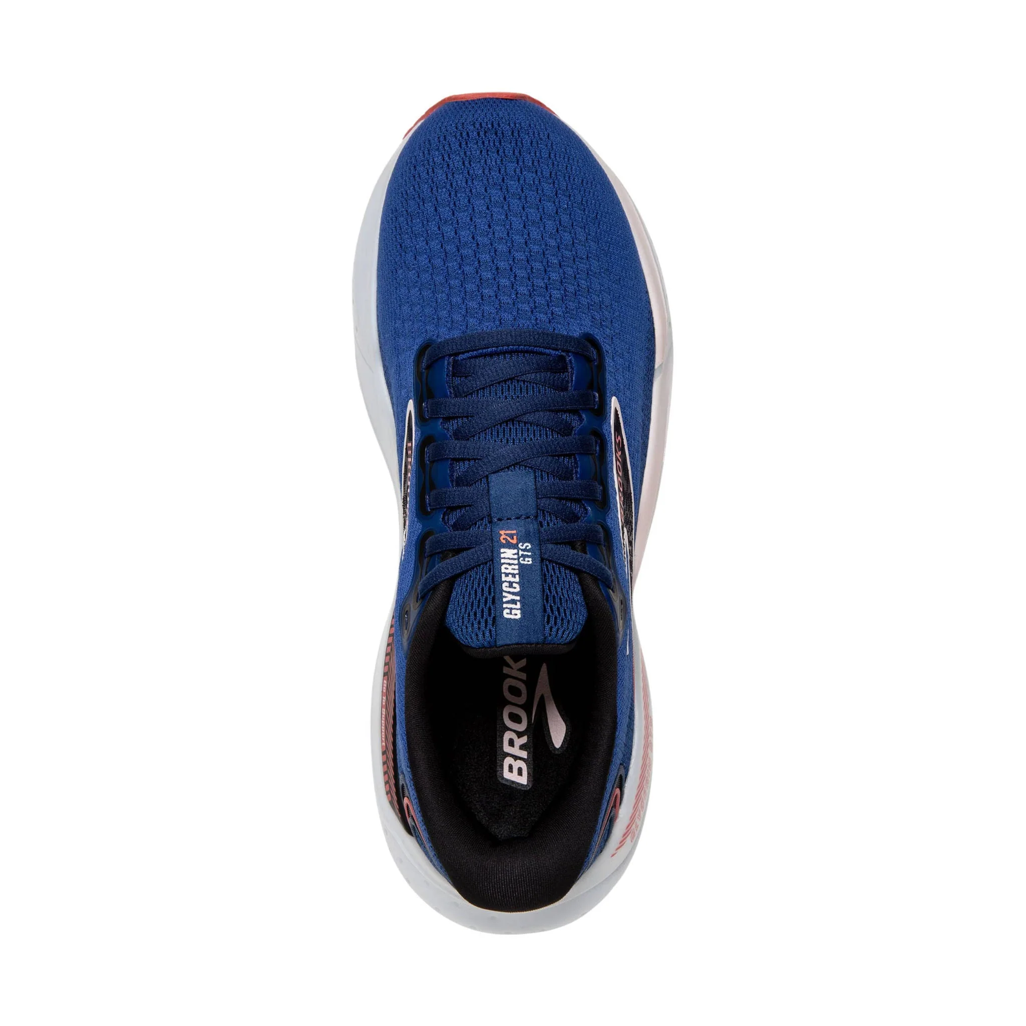 Brooks Women's Glycerin GTS 21 Road Running Shoes - Blue/Pink/Rose - Image 3