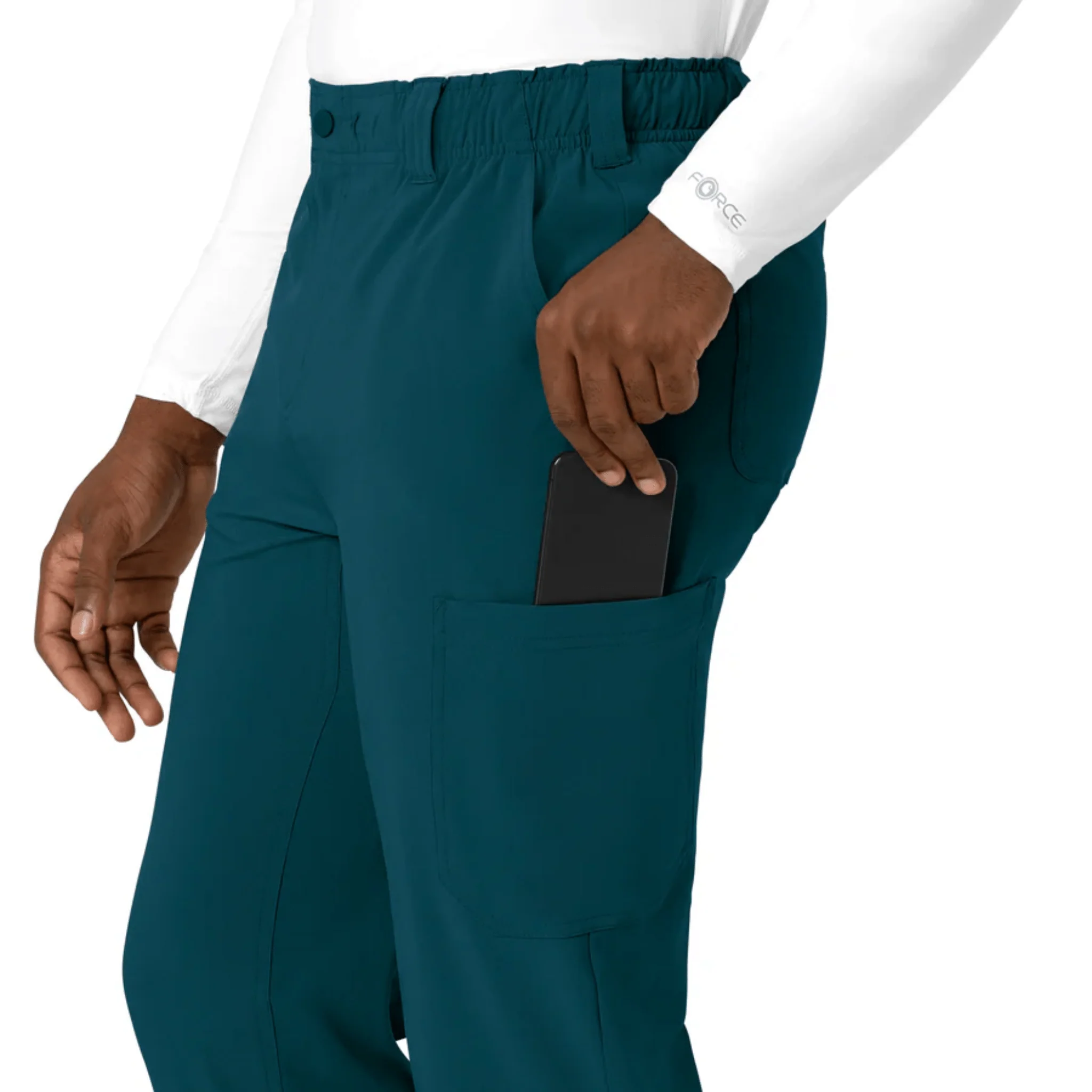 Carhartt Men's Cross Flex Straight Leg Scrub Pant - Caribbean - Image 4