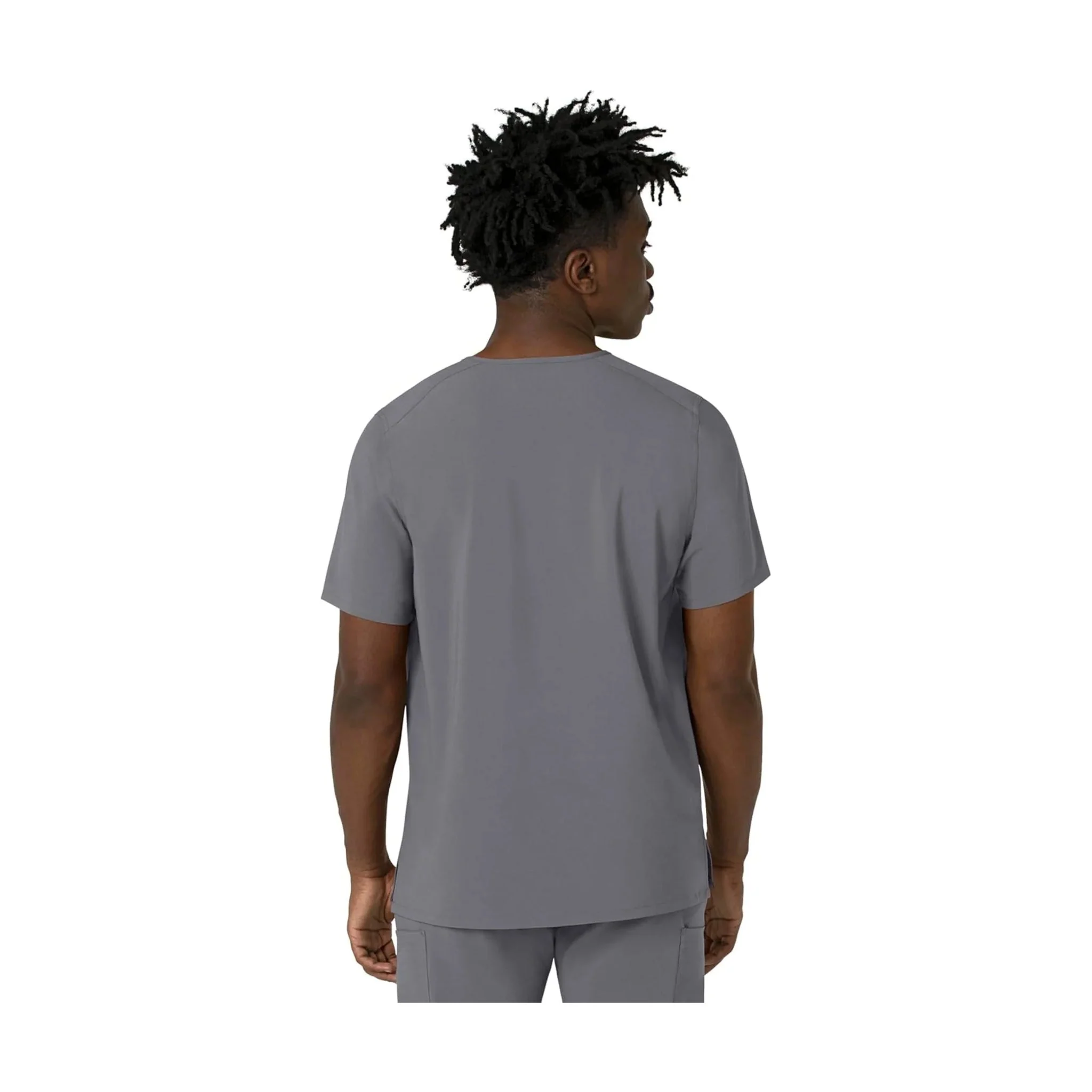 Carhartt Men's Cross Flex V Neck Scrub Top - Pewter - Image 4