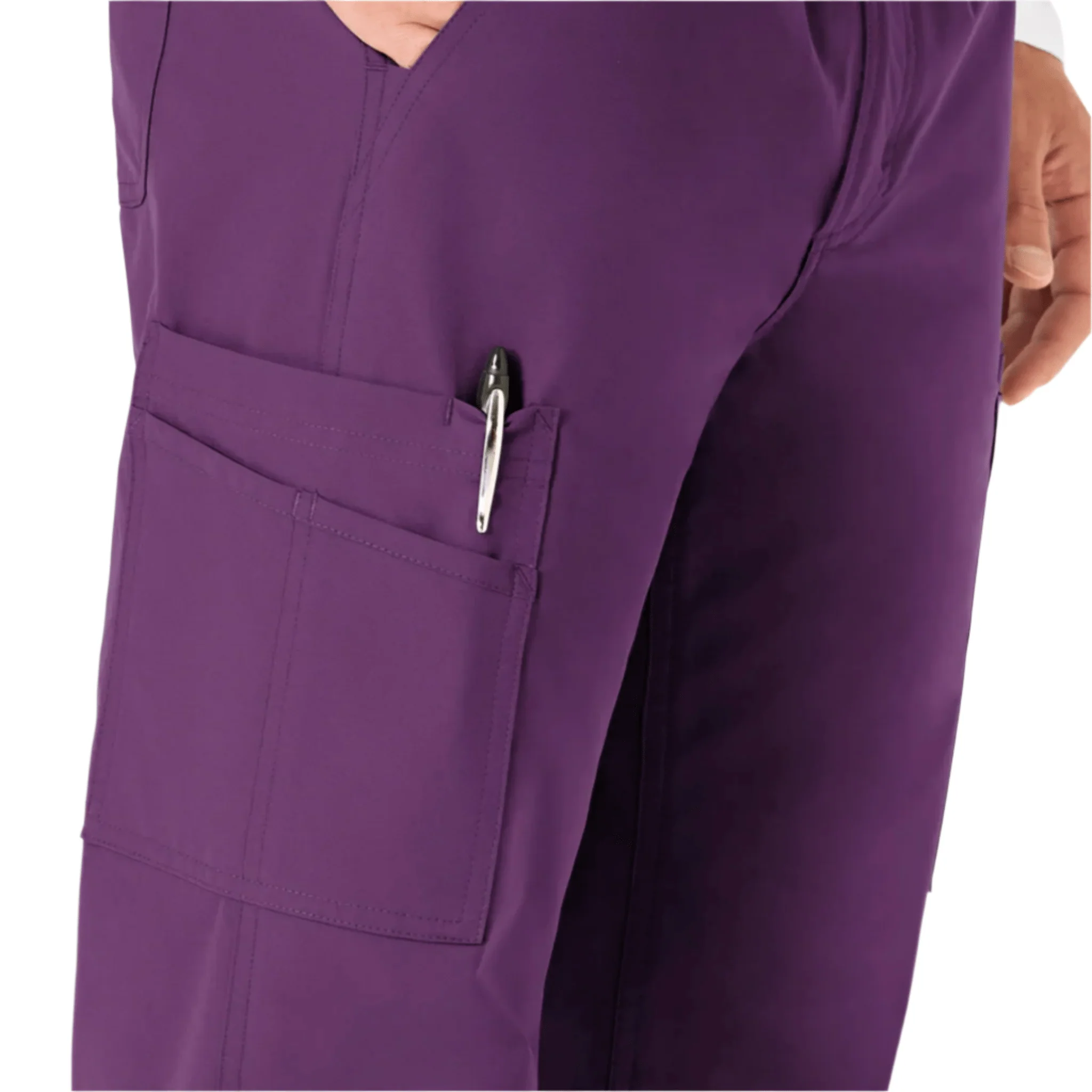 Carhartt Men's Force Essentials Straight Leg Cargo Scrub Pant - Eggplant - Image 4