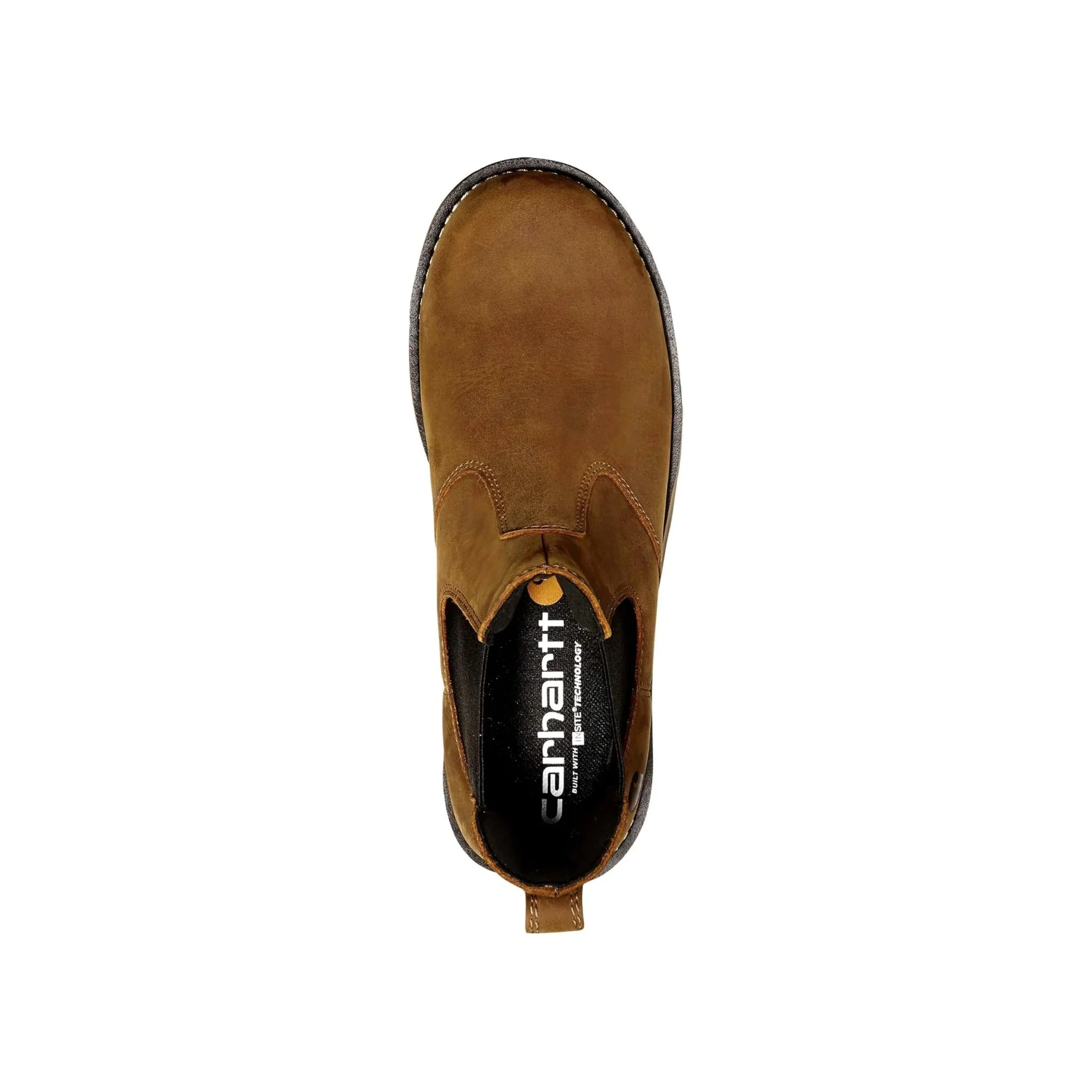 Carhartt Men's Frontier Water Resistant Steel Toe Chelsea Work Boots - Dark Brown - Image 4