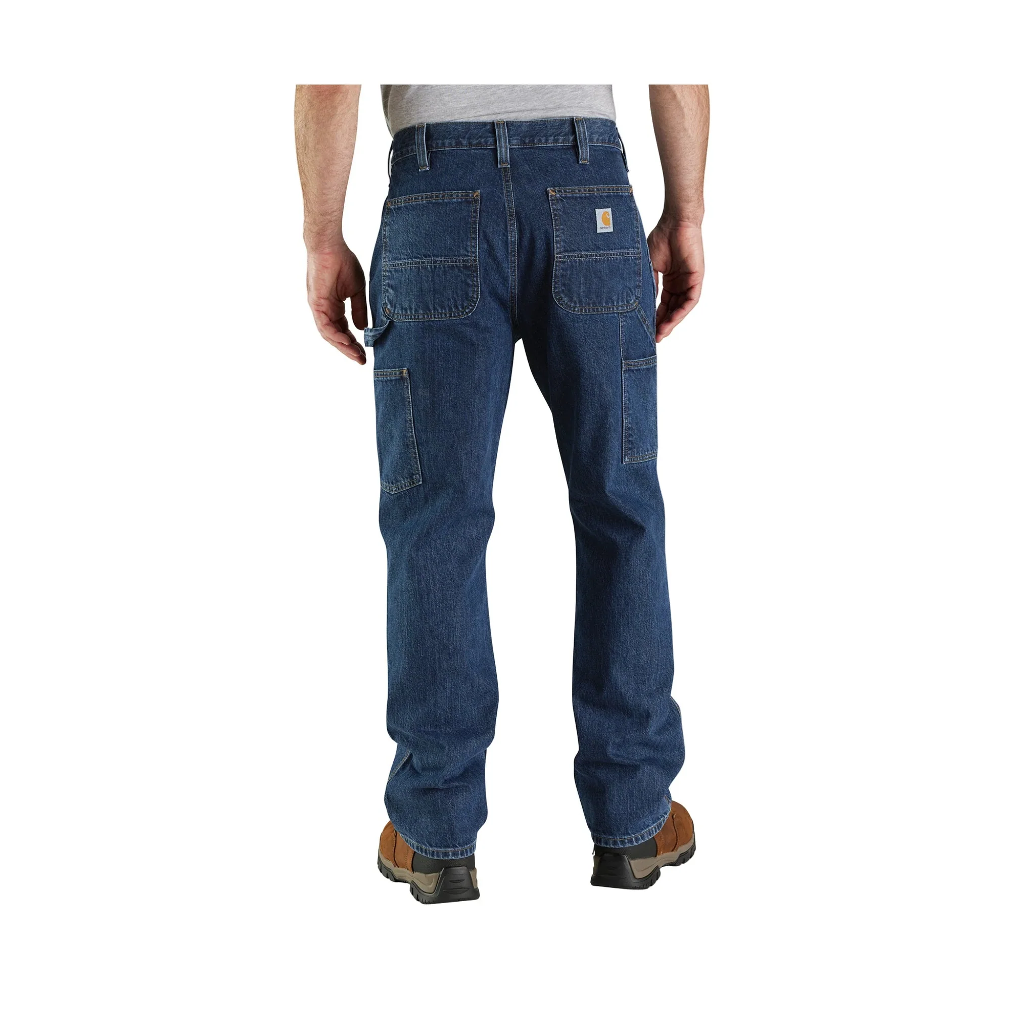Carhartt Men's Loose Fit Double Front Utility Logger Jean - Canal - Image 3