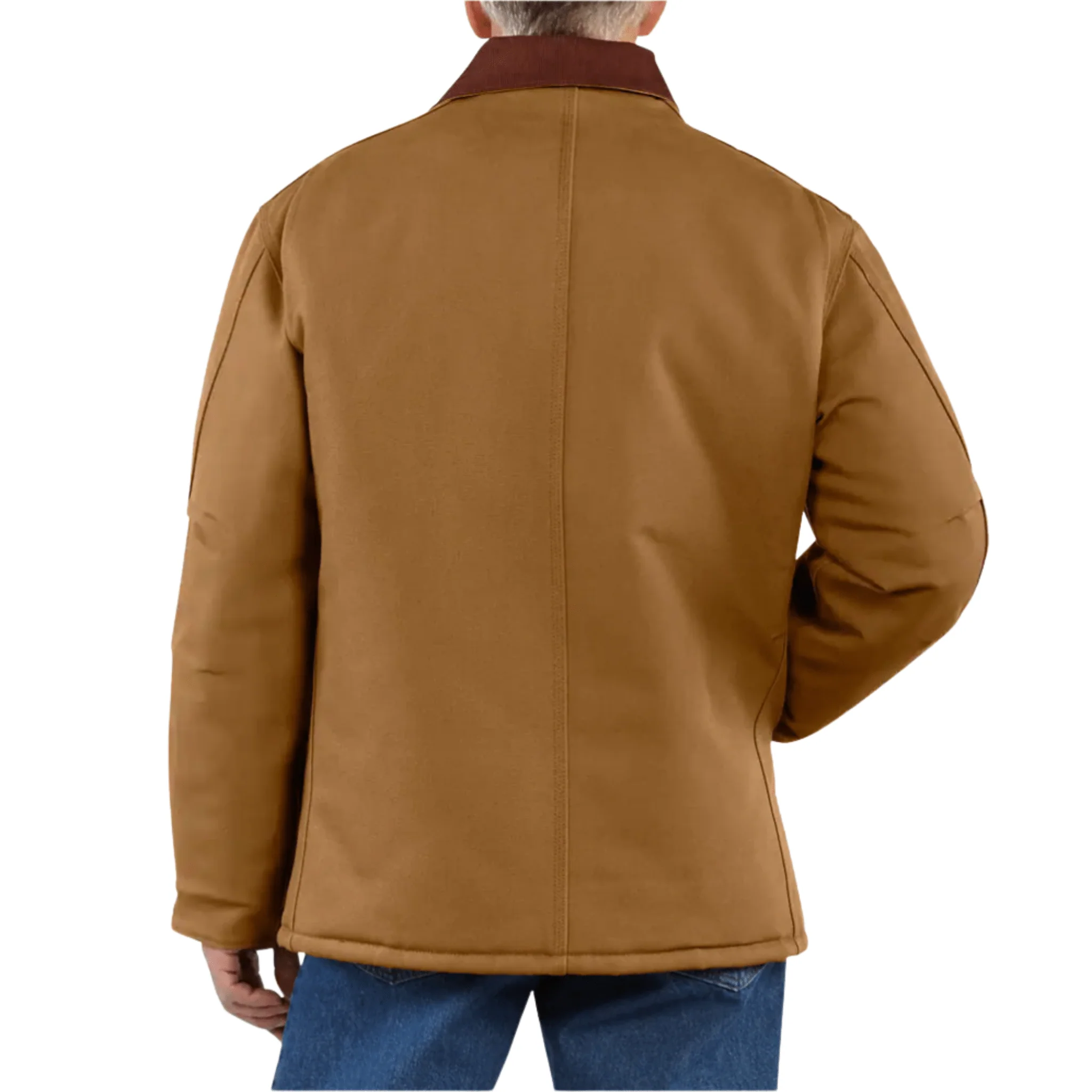 Carhartt Men's Loose Fit Firm Duck Insulated Traditional Coat - Brown - Image 3