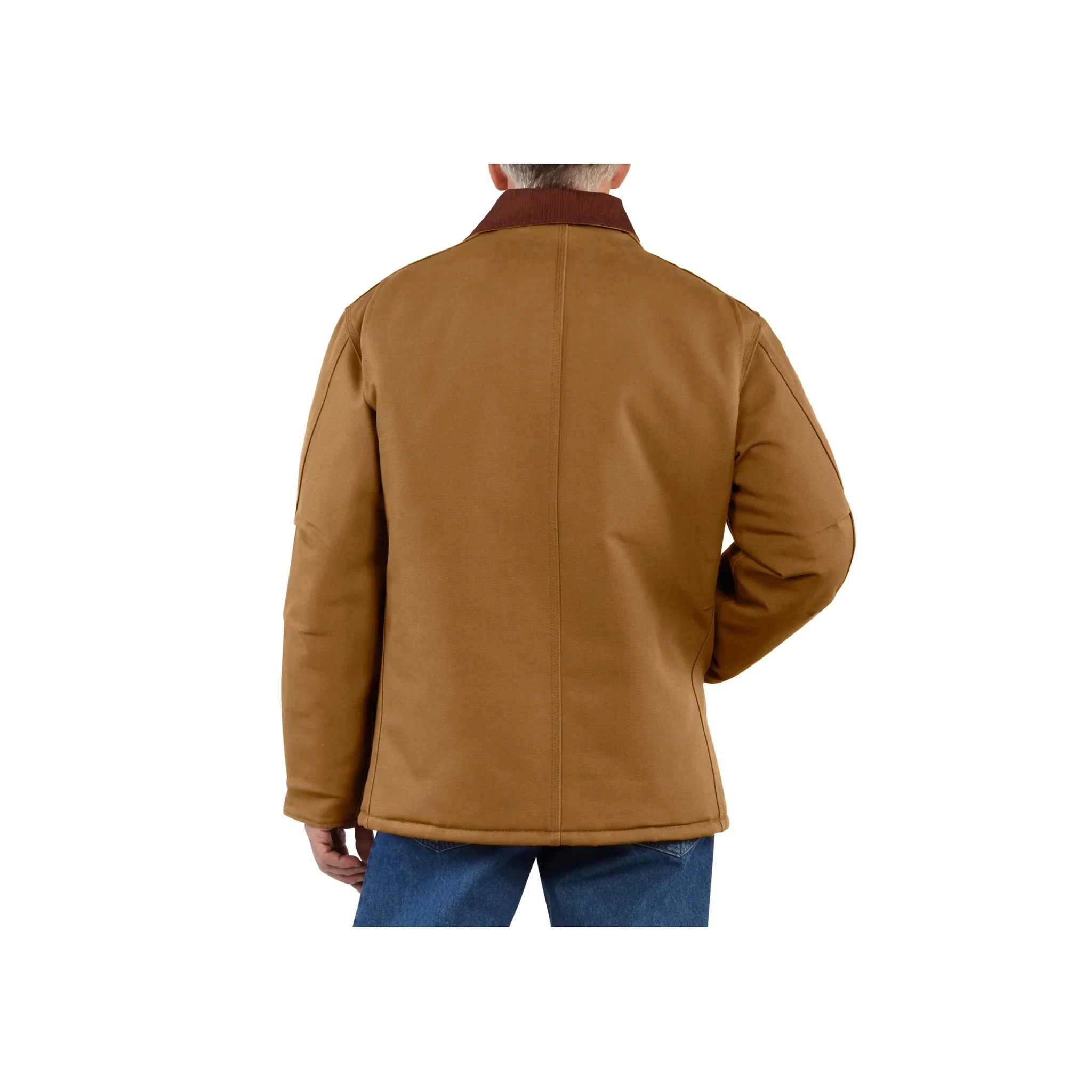 Carhartt Men's Loose Fit Firm Duck Insulated Traditional Coat - Carhartt Brown - Image 3