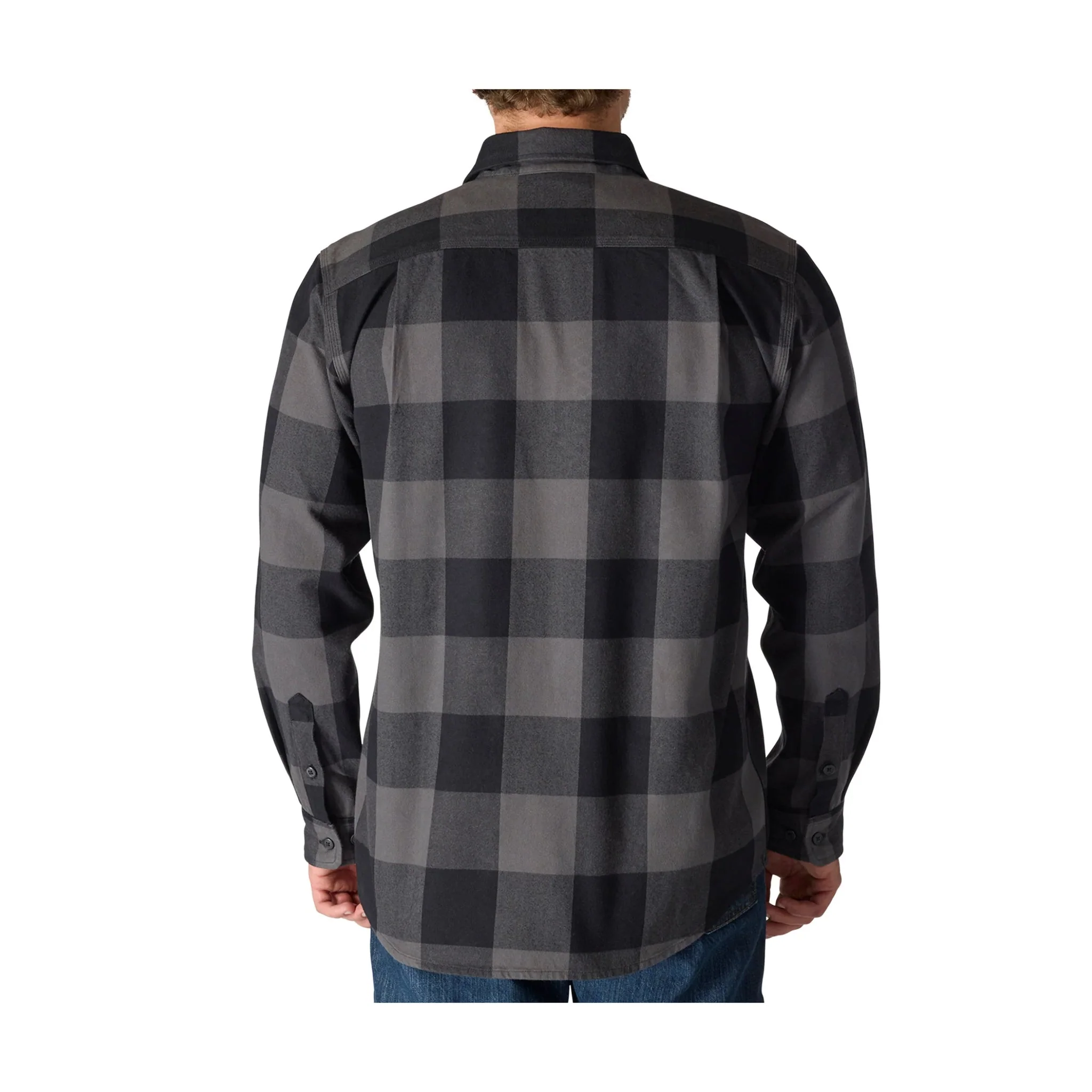 Carhartt Men's Loose Fit Heavyweight Flannel Long Sleeve Plaid Shirt - Gravel - Image 2