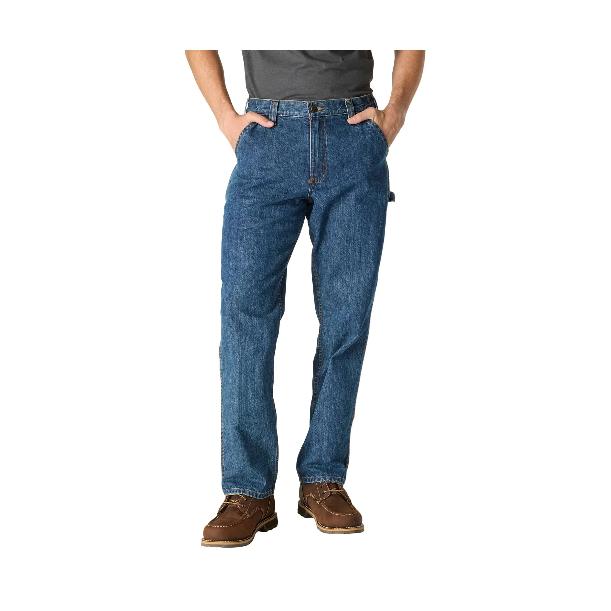 Carhartt Men's Loose Straight Denim Dungaree - Canal