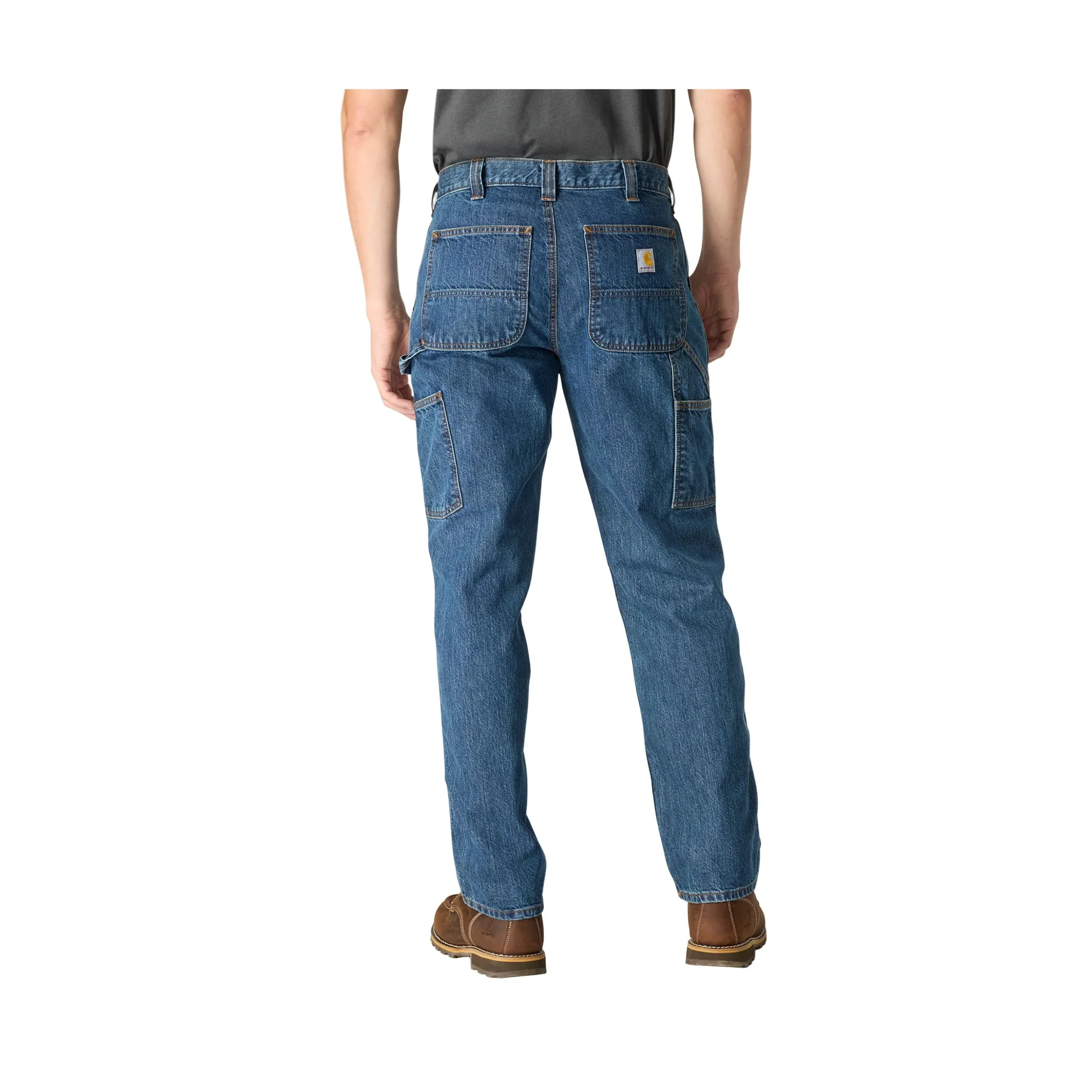 Carhartt Men's Loose Straight Denim Dungaree - Canal - Image 2