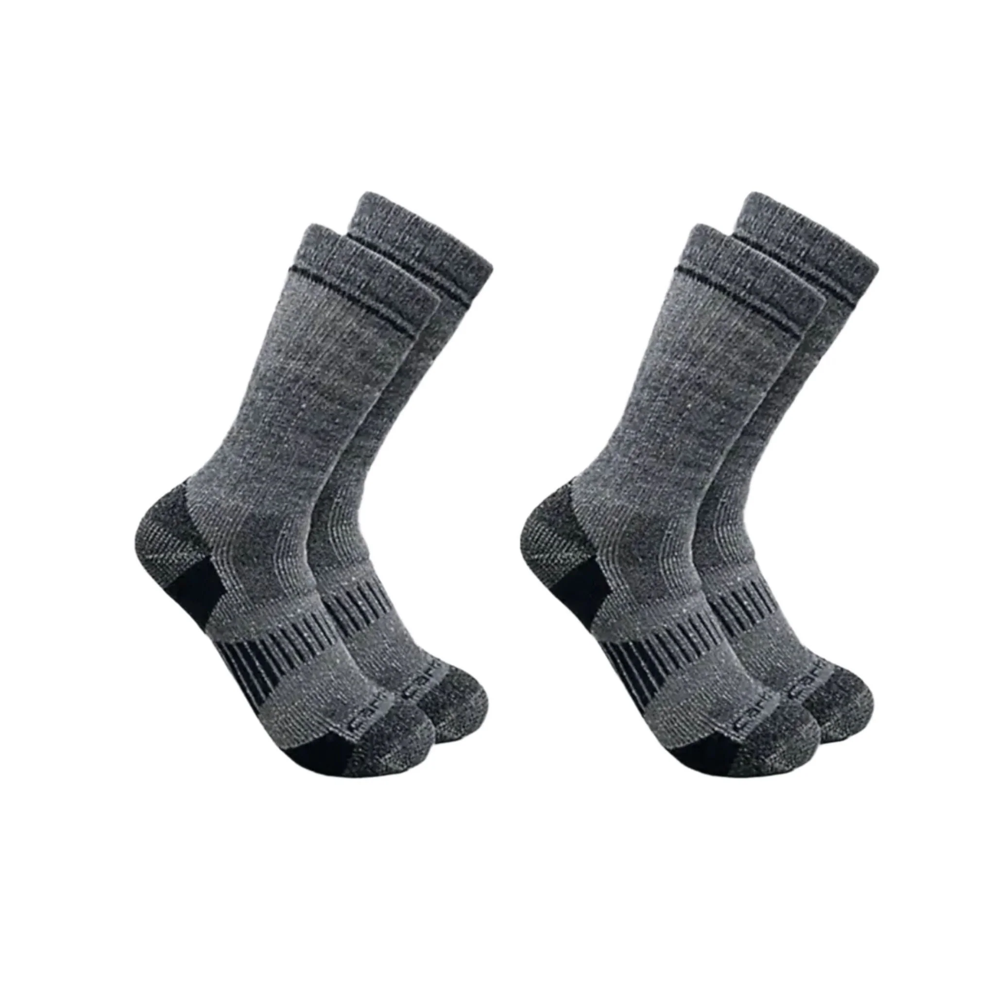 Carhartt Men's Midweight Synthetic Wool Blend Boot 2 Pack Socks - Navy