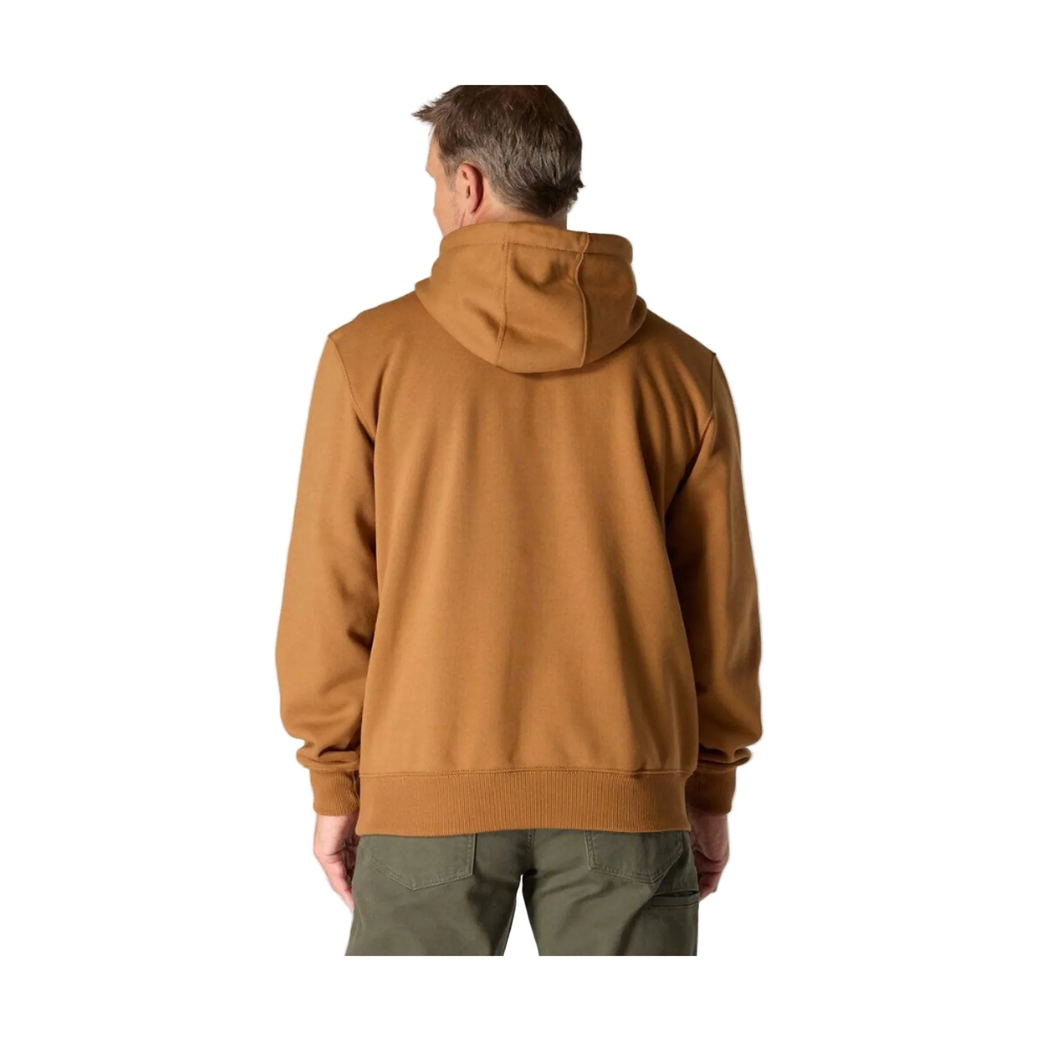 Carhartt Men's Rain Defender Paxton Heavyweight Hooded Quarter Zip Mock Sweatshirt - Carhartt Brown - Image 2