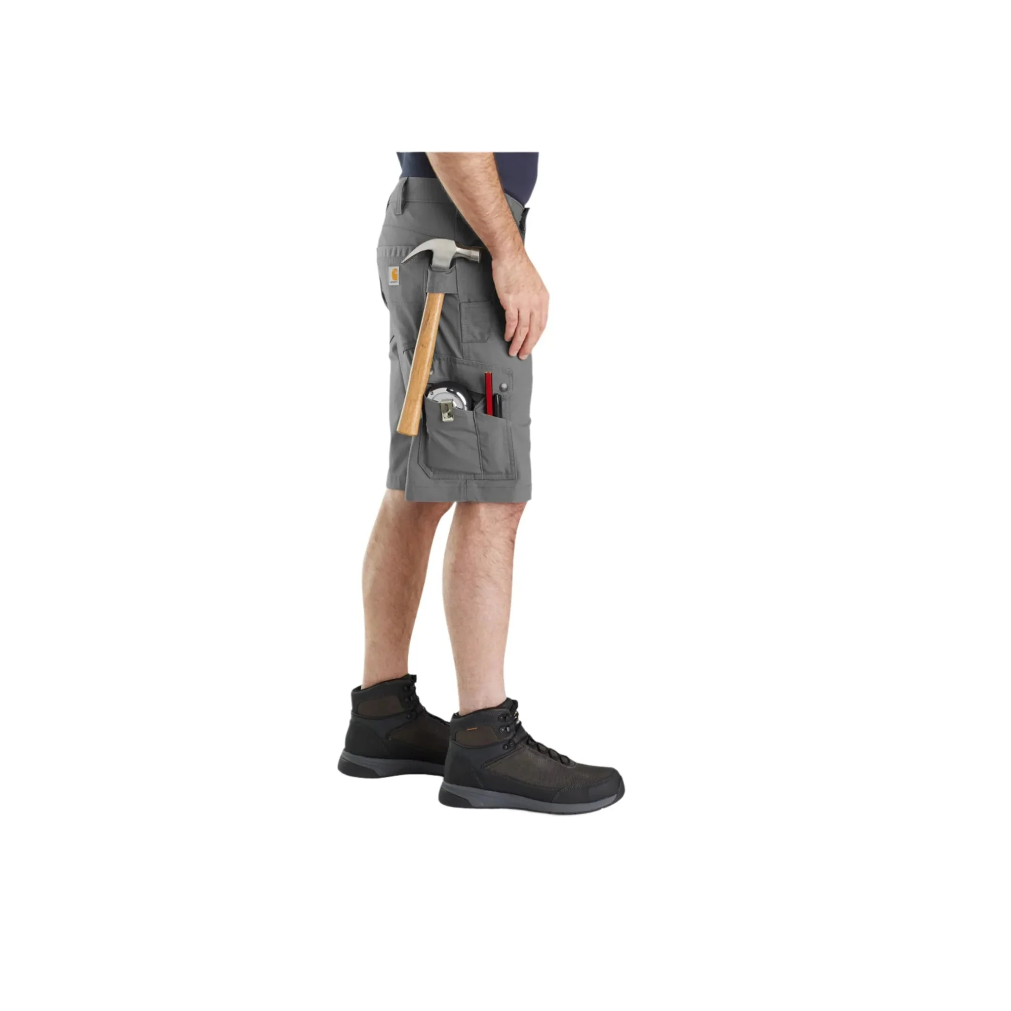 Carhartt Men's Relaxed 11 Inch Ripstop Cargo Work Short - Steel - Image 3