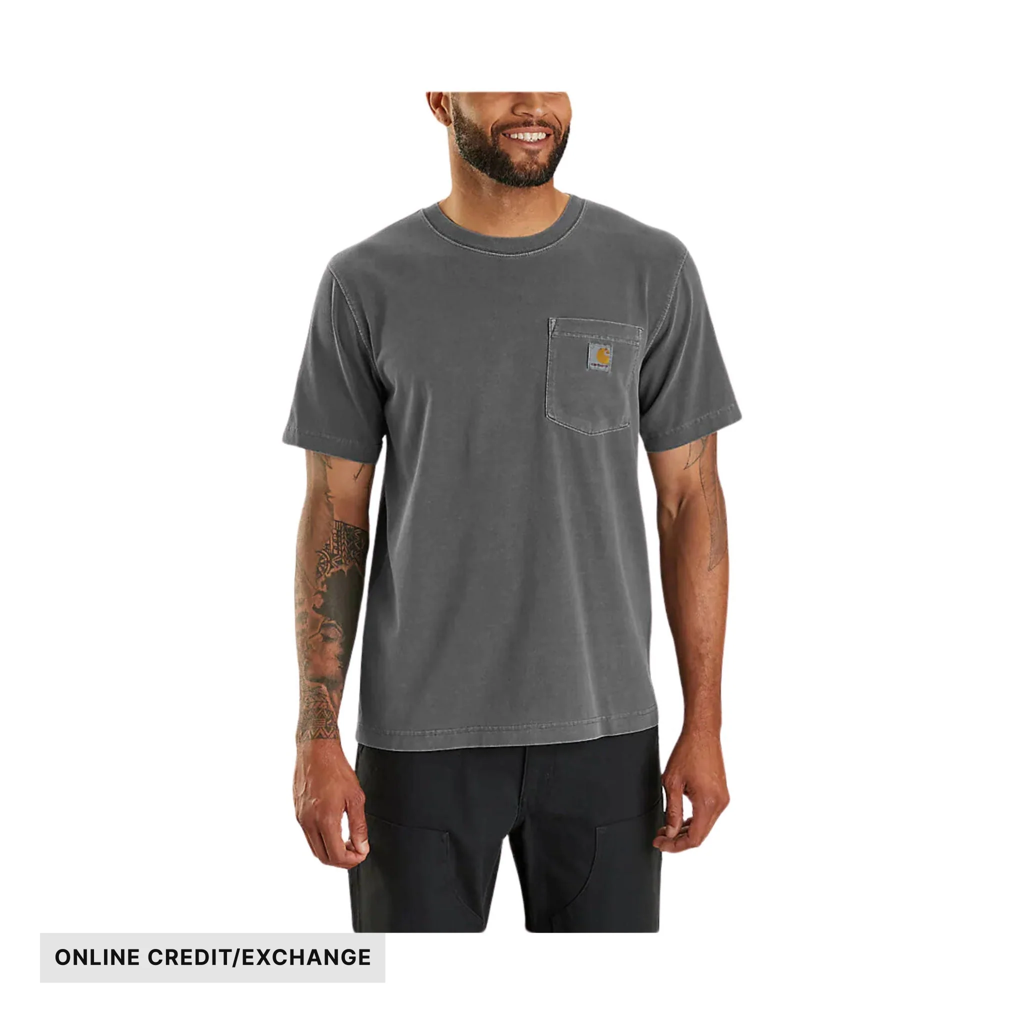 Carhartt Men's Relaxed Fit Lightweight Short Sleeve Pocket Tee - Shadow