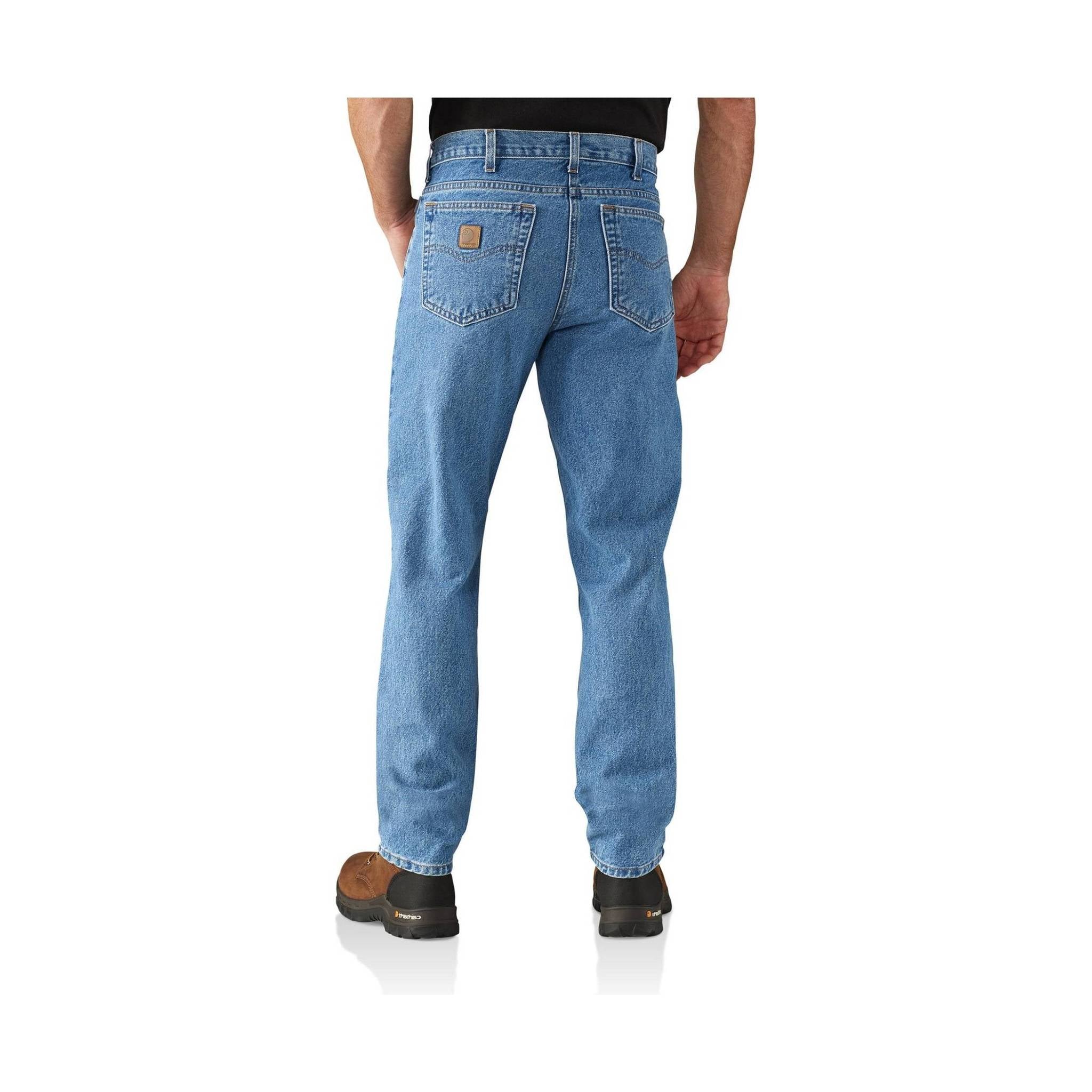 Carhartt Men's Straight/Traditional-Fit Tapered-Leg Jeans - Stonewash - Image 2