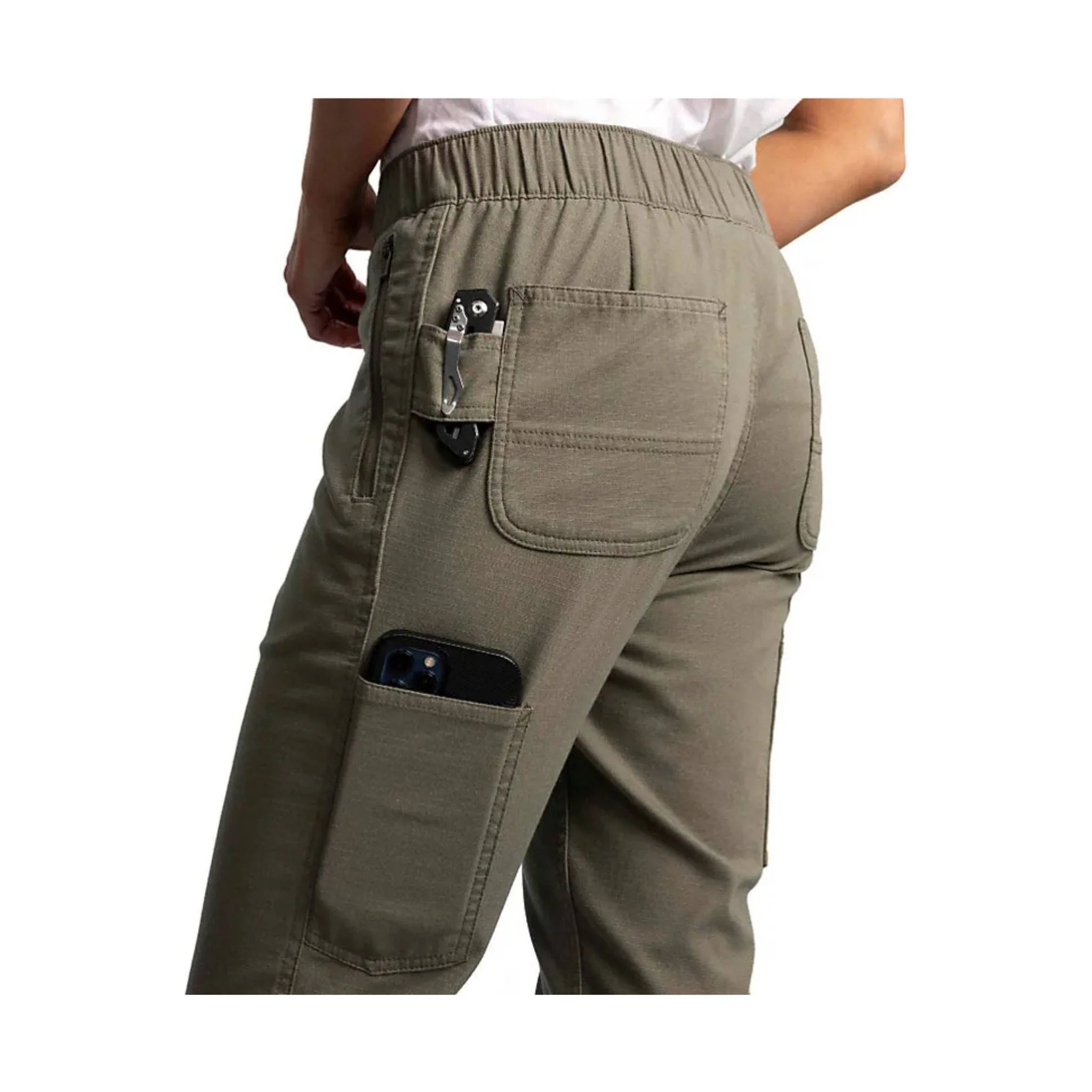 Carhartt Women's Force Relaxed Fit Ripstop Work Pant - Dusty Olive - Image 5