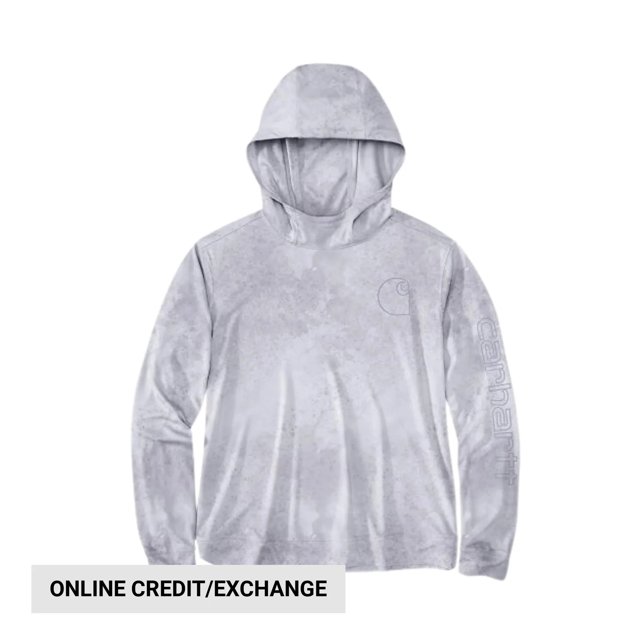 Carhartt Women's Force Sun Defender Relaxed Fit Lightweight Long Sleeve Hooded Graphic T Shirt - Lavender Watercolor