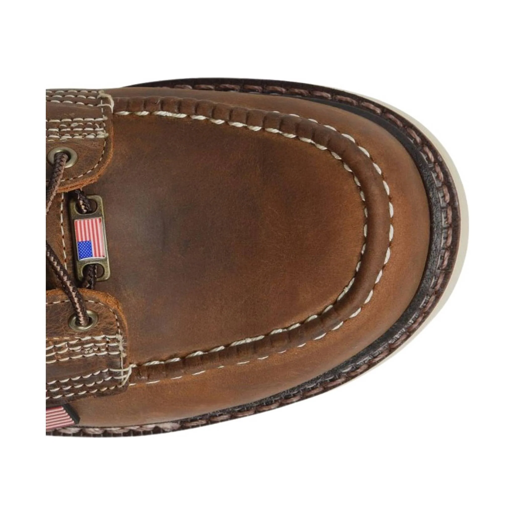 Carolina Men's 8 Inch AMP Moc Soft Toe Wedge Work Boot - Dark Brown - Image 6