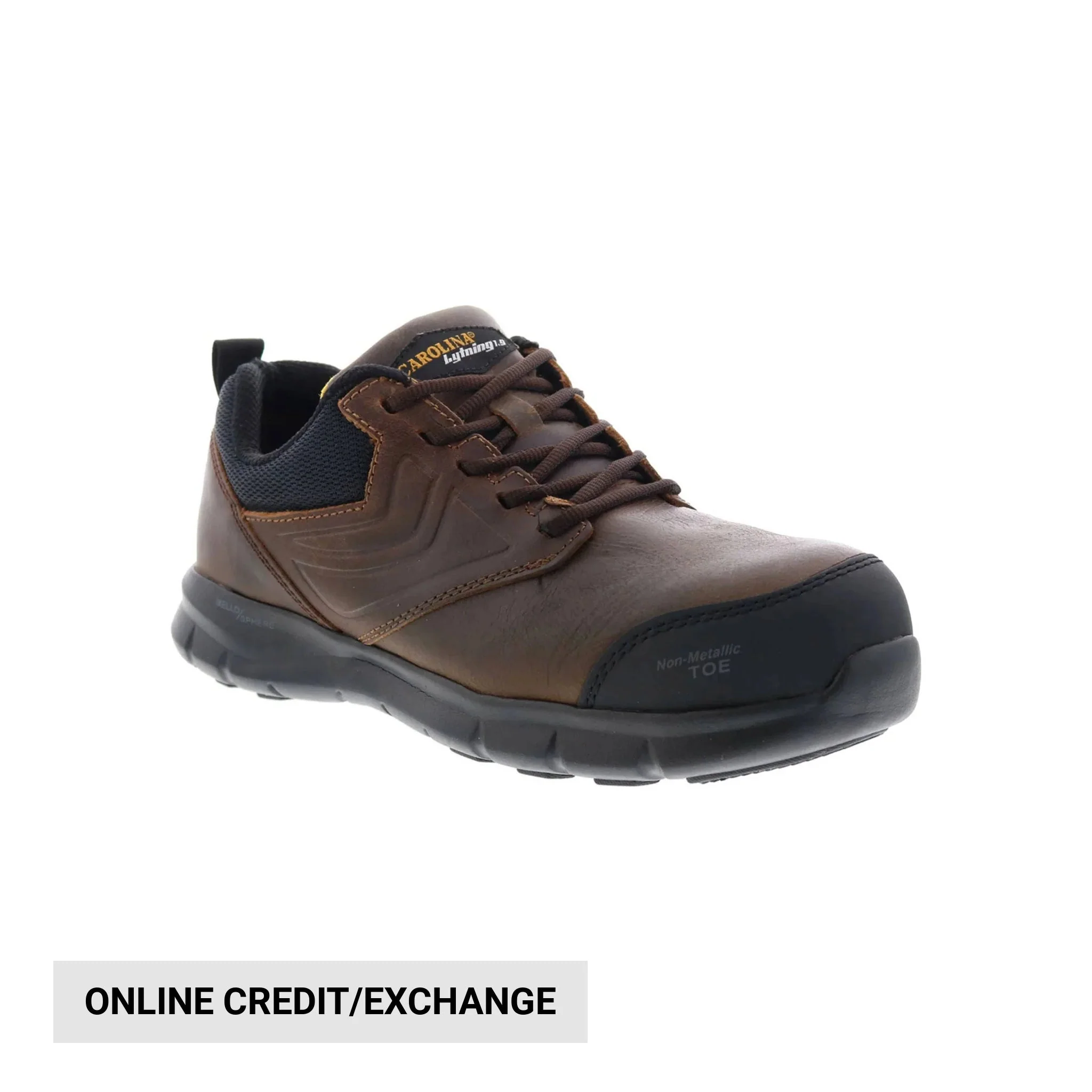 Carolina Men's Lytning Composite Toe Work Shoes - Brown Leather