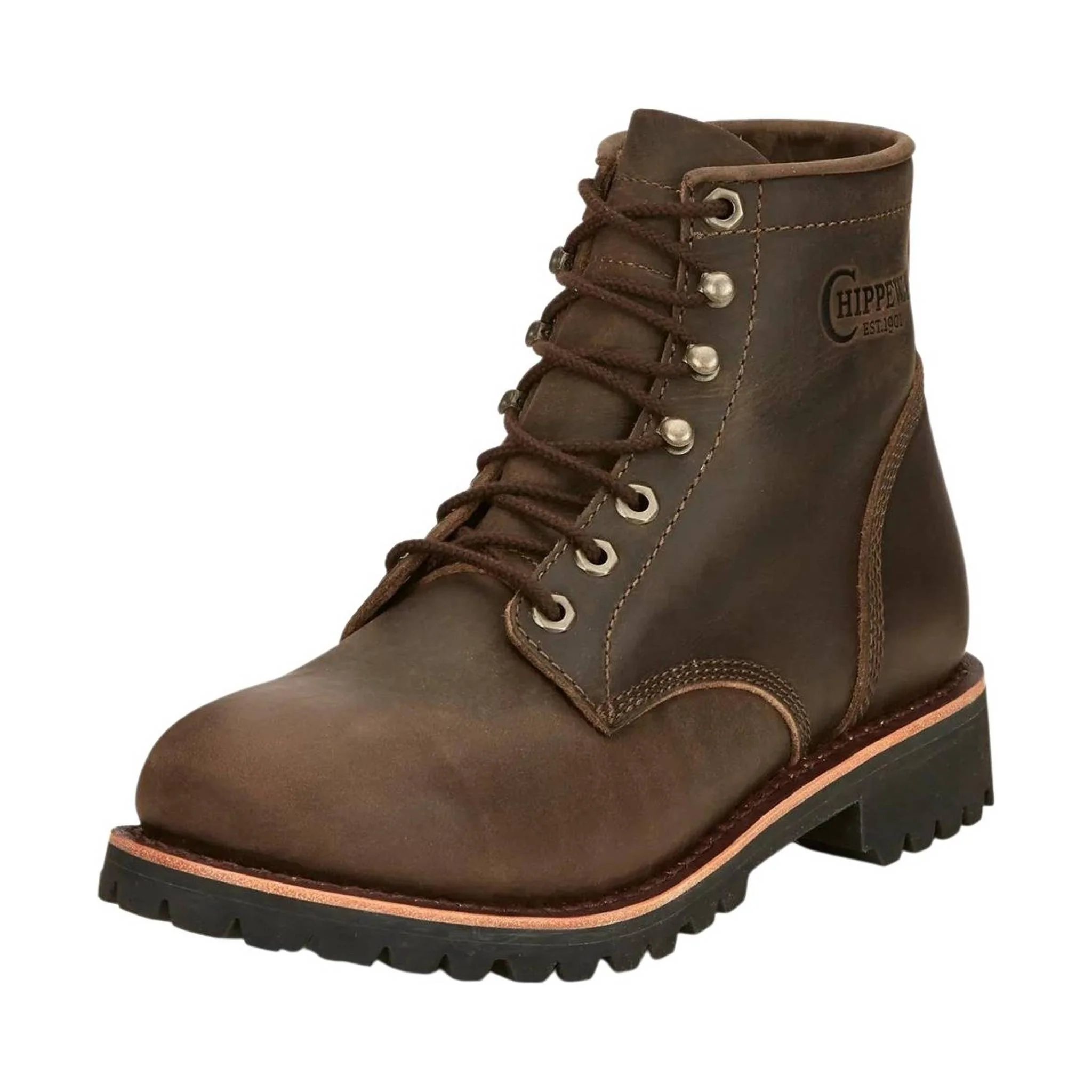Chippewa Men's Classic 6in Non Insulated Soft Toe Work Boots - Wood Color - Image 4