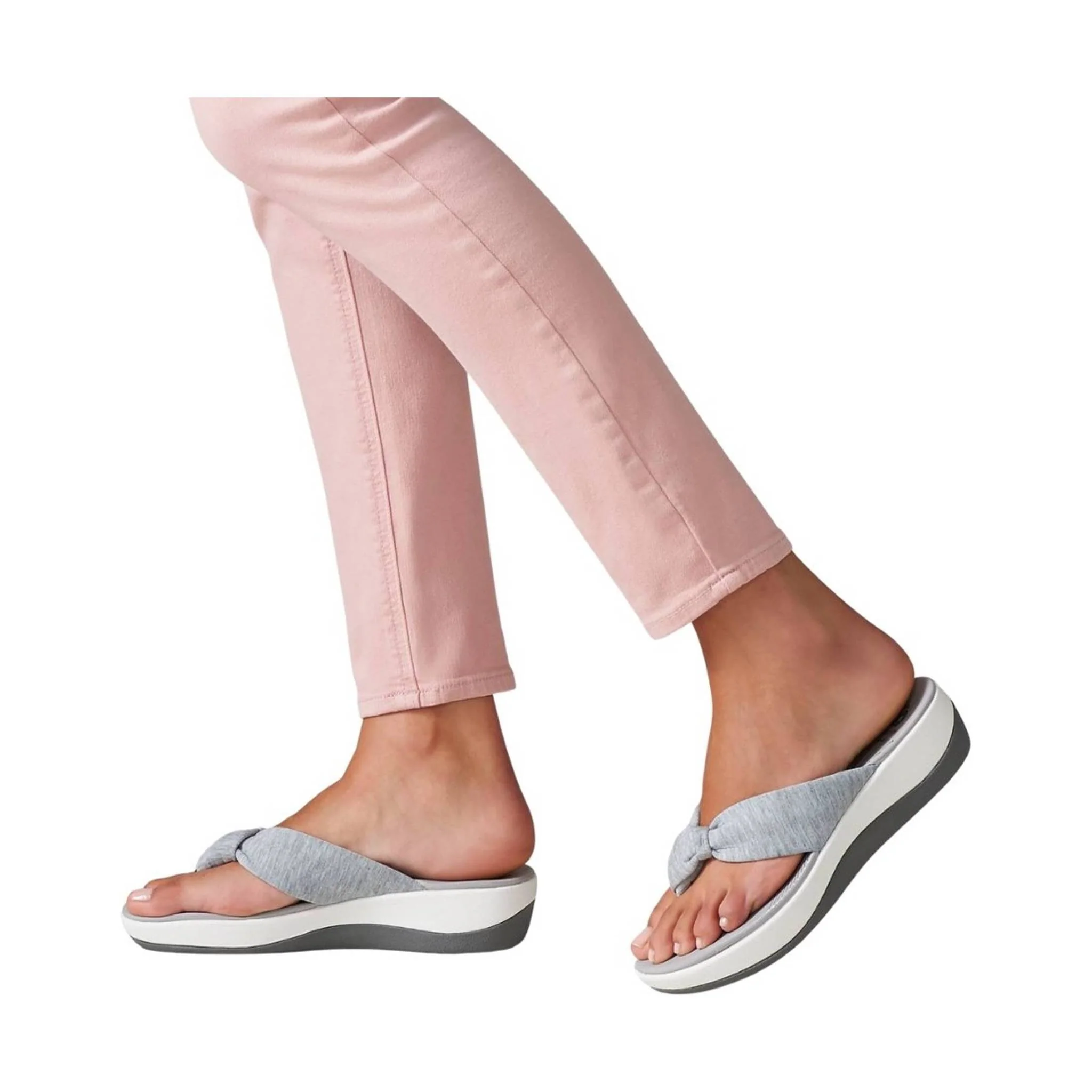 Clarks Women's Arla Glison Sandal - Grey Suede - Image 4