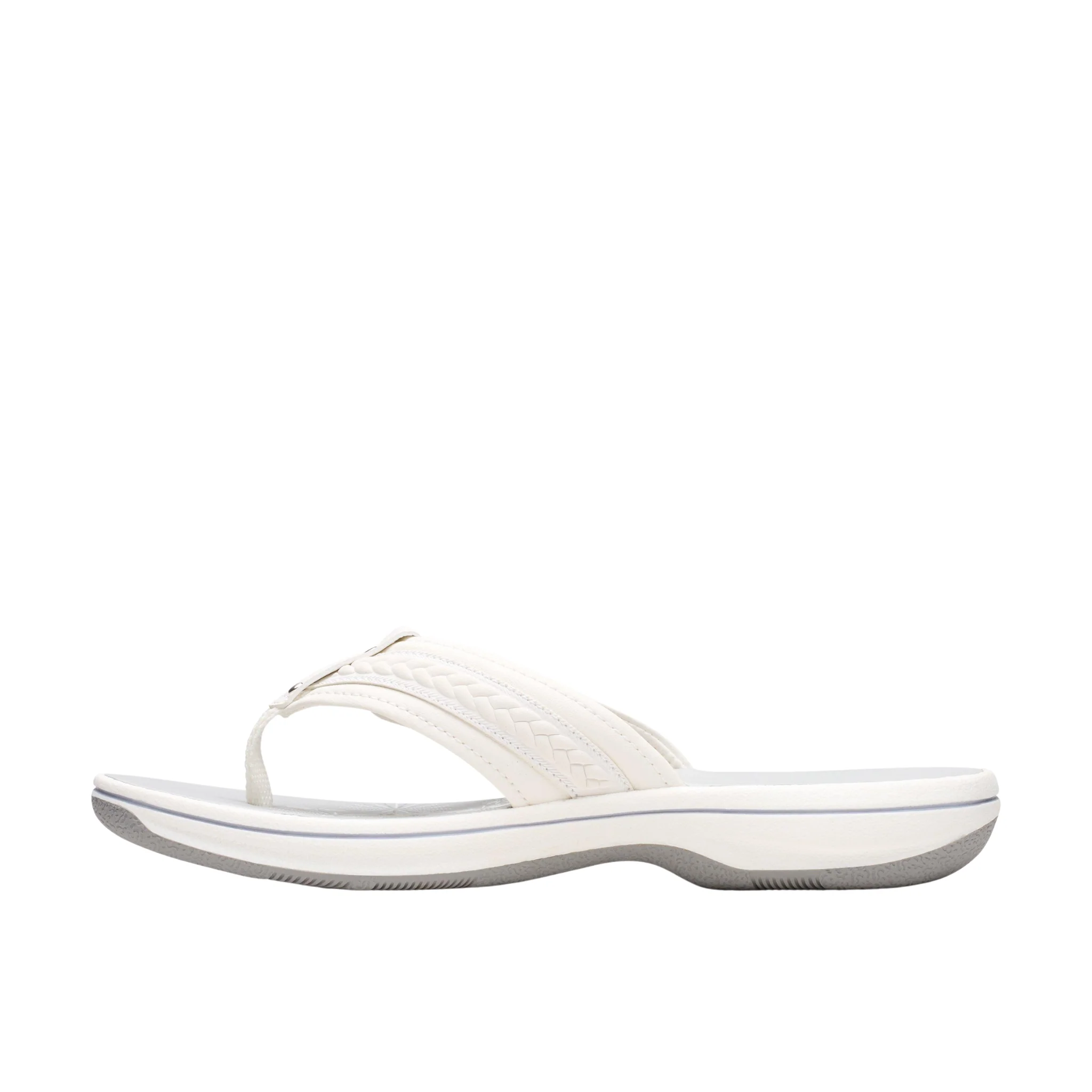 Clarks Women's Breezy Sun Sandal - White - Image 2